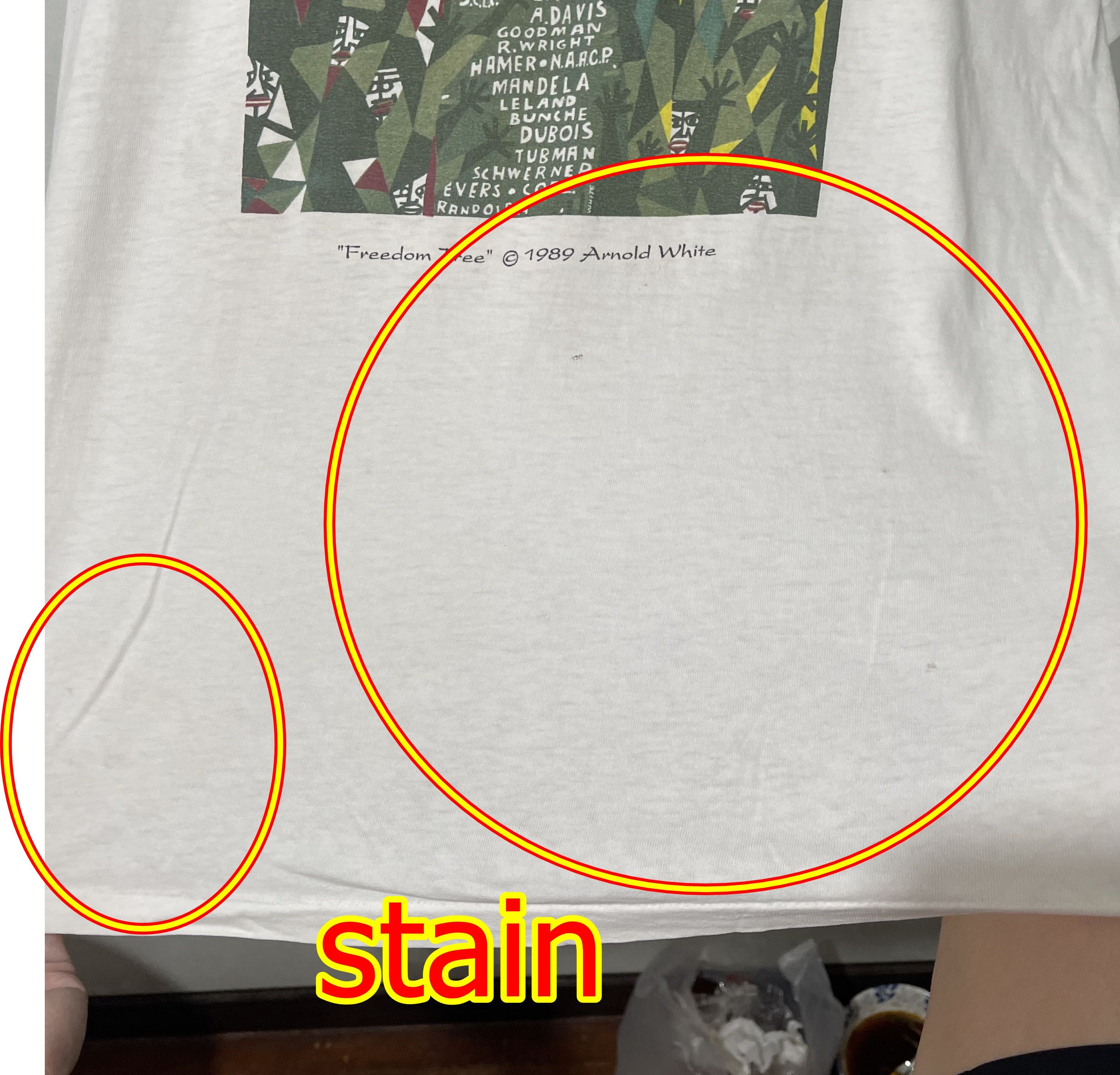Vintage Vintage 90s Freedom Tree II Arnold White Shirt Size US XL / EU 56 / 4 - 8 Thumbnail