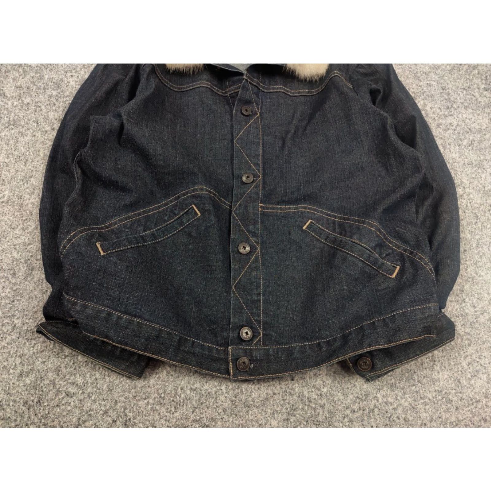 Vintage Marithe Francois Girbaud Denim Jacket Vintage Pocket fur collar Jacket Size M / US 6-8 / IT 42-44 - 5 Thumbnail
