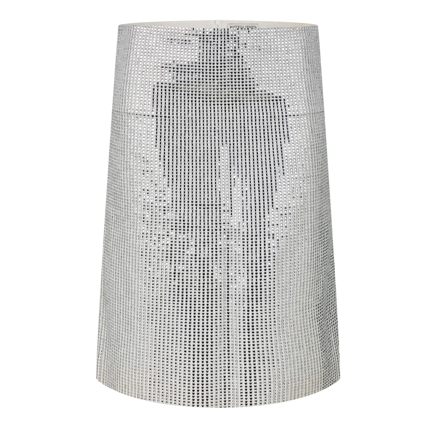 Bottega Veneta Bv A Line Skirt in Gold