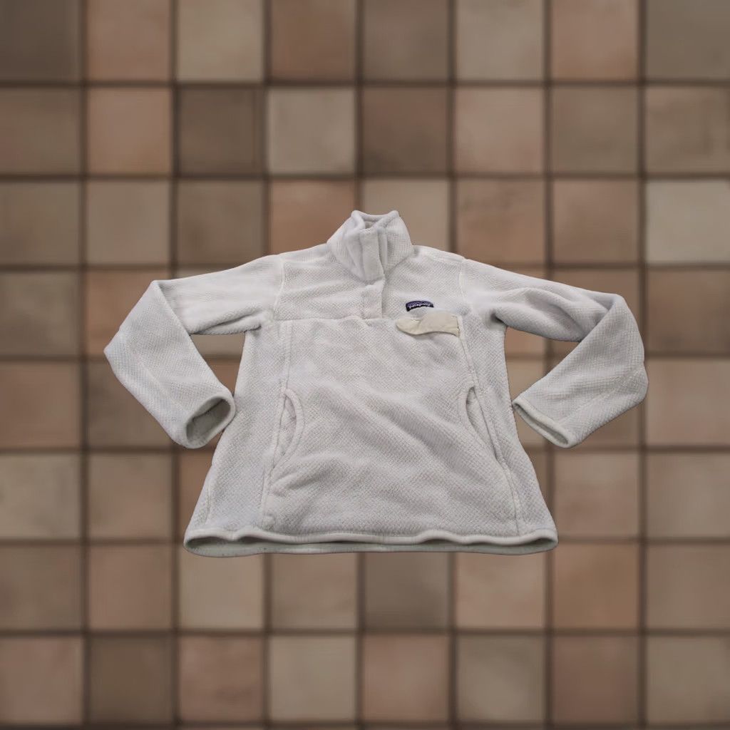 Patagonia Patagonia Jacket Women S White Snap T Fleece Polartec Jumper Outdoor 25442 Size S / US 4 / IT 40 - 1 Thumbnail