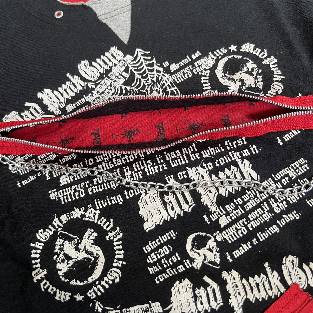 Seditionaries 2000s Mad Girl Punk Style Poem Zip Double Layered T-Shirt Size US S / EU 44-46 / 1 - 6 Thumbnail