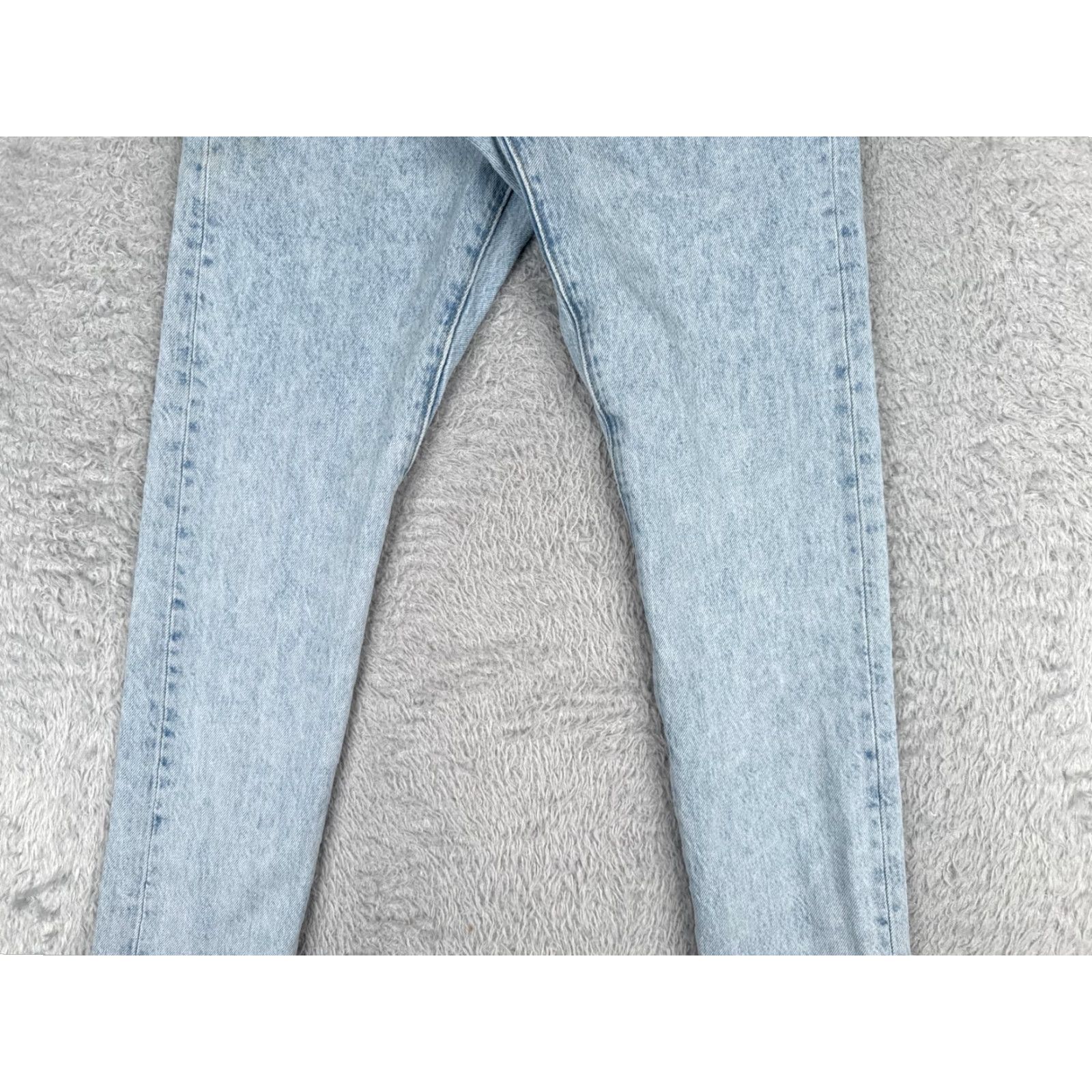 Levi's Levis Jeans Womens 24 Blue Denim 501 S Premium Big E XX Button Cotton 24x28 Size 42" / US 20 - 3 Thumbnail