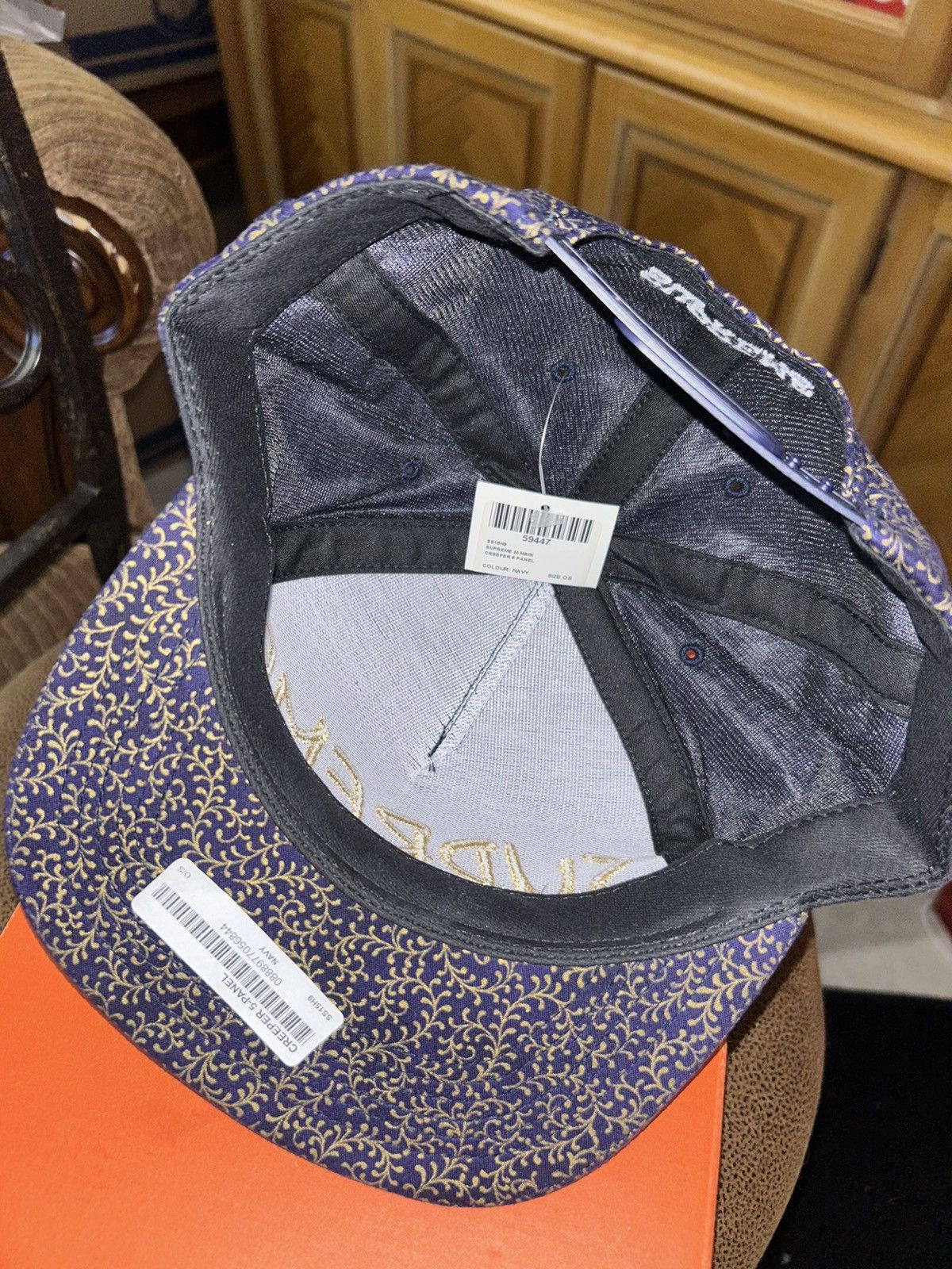Supreme Supreme Creeper 5 Panel Cap Navy SS15 NEW WITH TAGS Size ONE SIZE - 4 Thumbnail