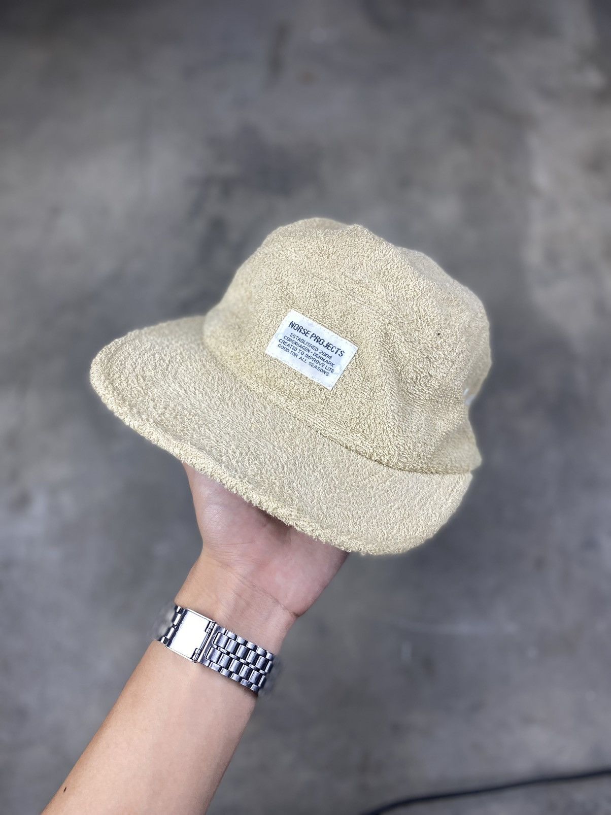Japanese Brand × Norse Projects norse project terry cloth 5 panel stone Size ONE SIZE - 3 Thumbnail