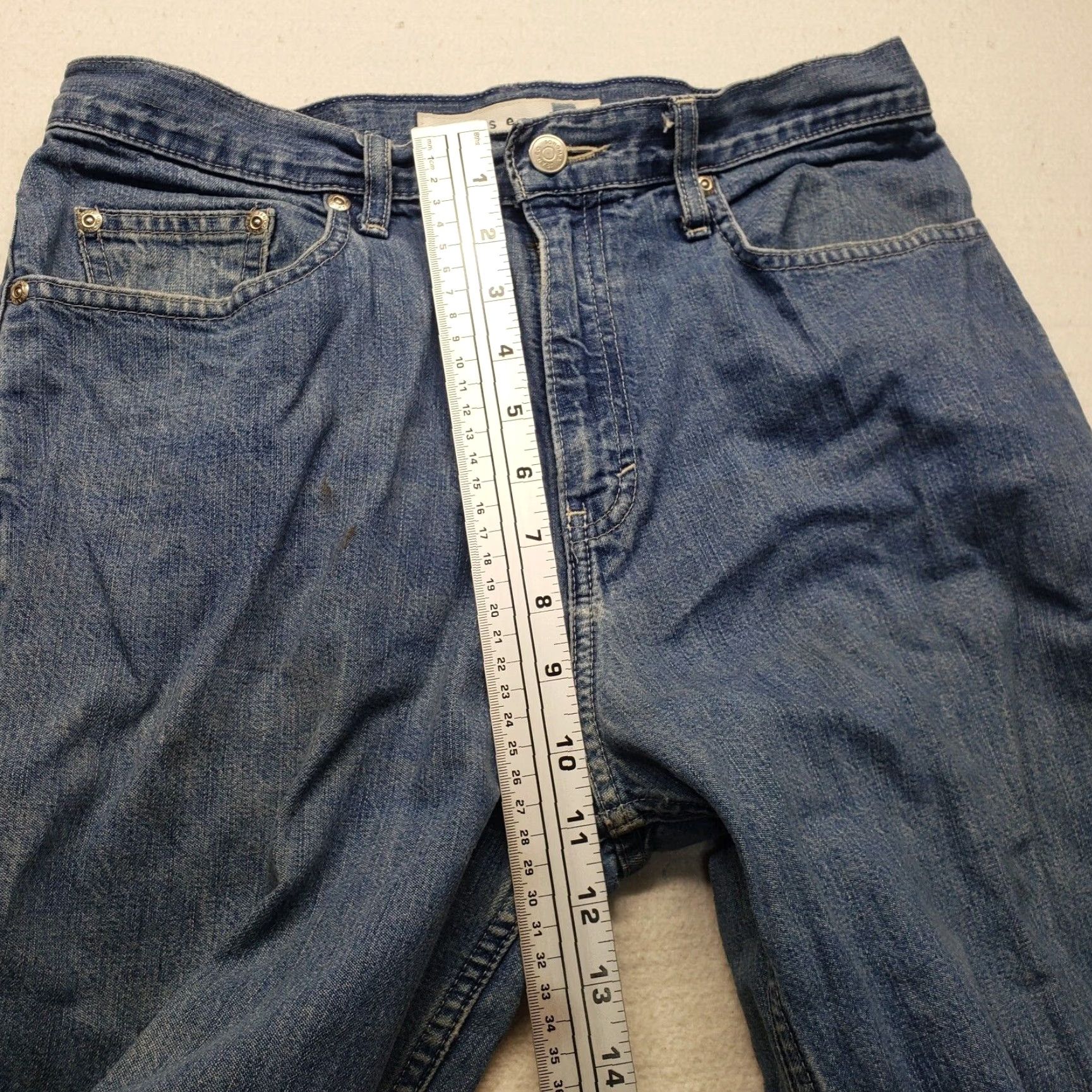 Denime SONOMA Jeans Denim Loose Mid-Rise Blue 8 Women Adult Regular Stretch Pants - Medium Wash Size 30" / US 8 / IT 44 - 6 Thumbnail