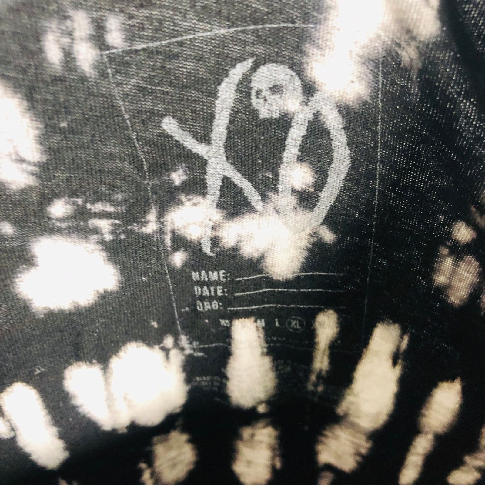 The Unbranded Brand Good Intentions Nav XO T-Shirt Black Tie Dye Long Sleeve XL Size US XL / EU 56 / 4 - 7 Thumbnail