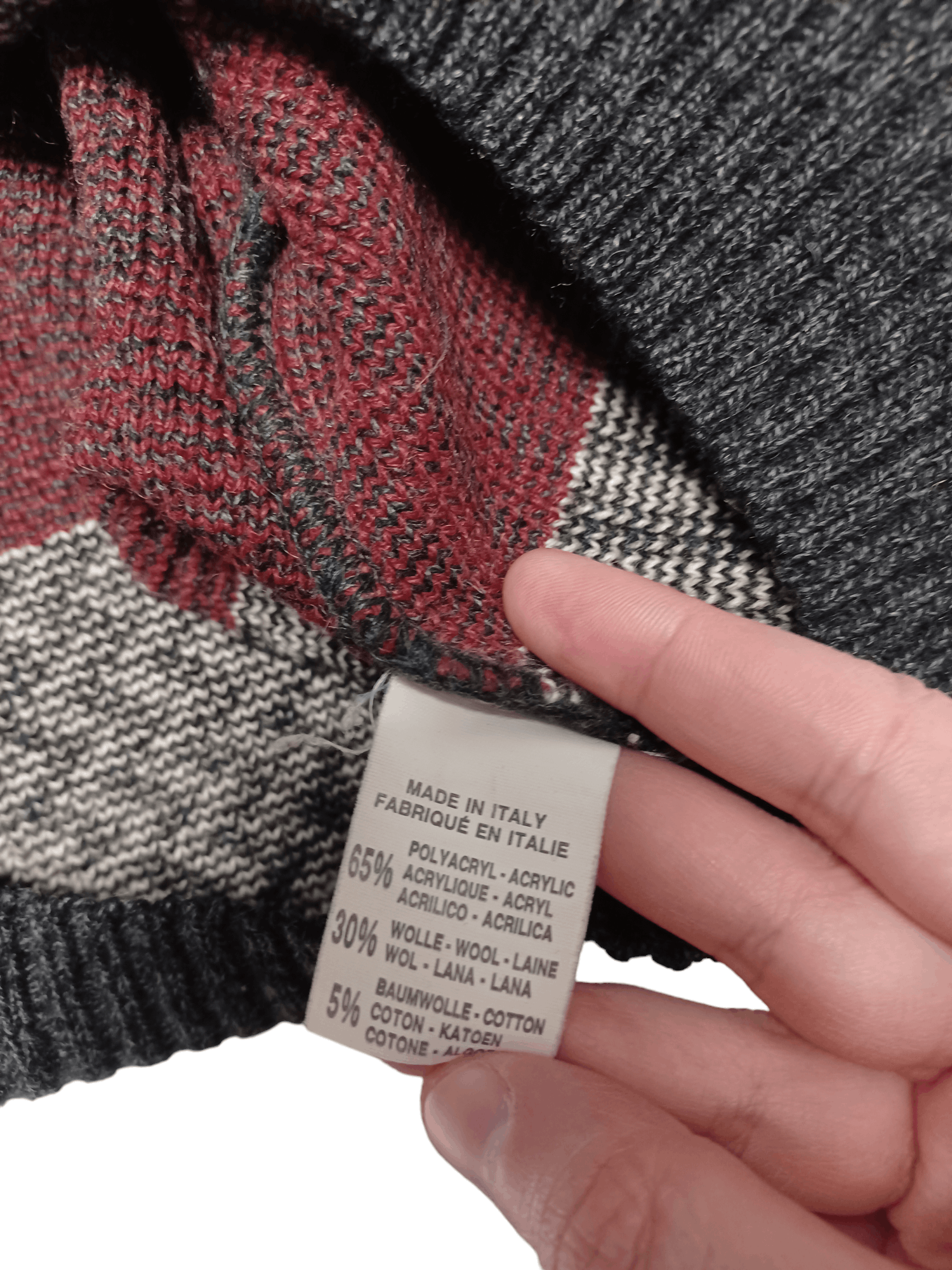 Other VINTAGE MADE IN ITALY 90S WOOL OVERSIZED SWEATER OR 80S Size US L / EU 52-54 / 3 - 4 Thumbnail
