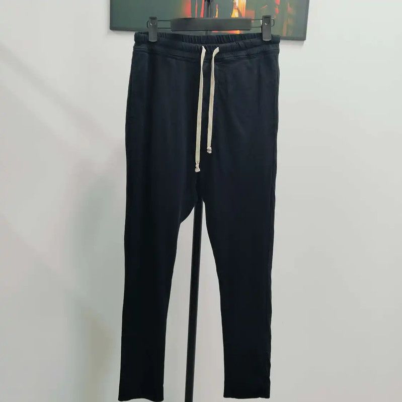 Rick Owens Rick Owens Black Cotton Casual Pants 0089 Size US 26 / EU 42 - 1 Thumbnail