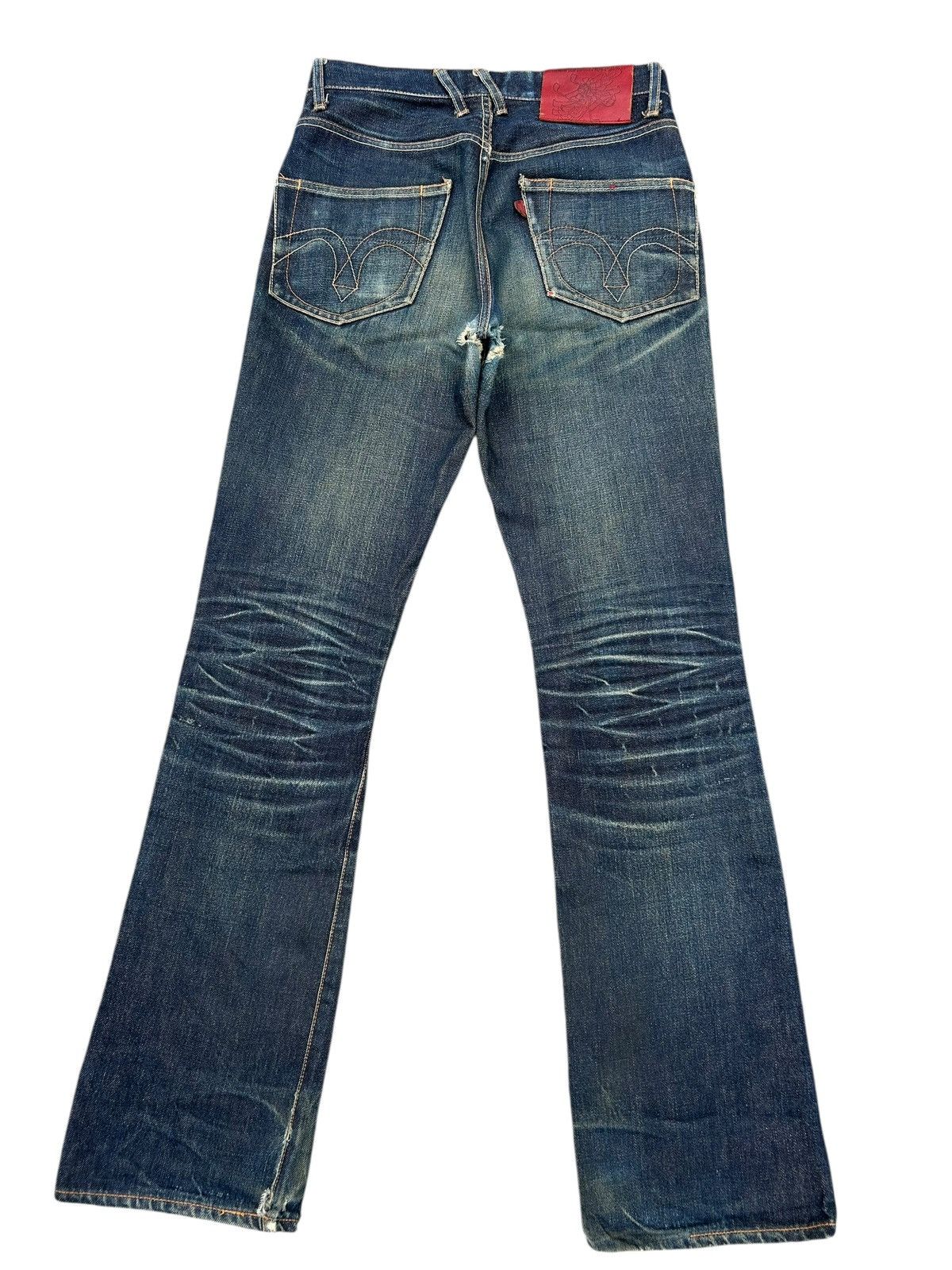 Yuji Yamada Yuji Yamada Flare Distressed Japanese Denim Jeans Size US 28 / EU 44 - 3 Thumbnail
