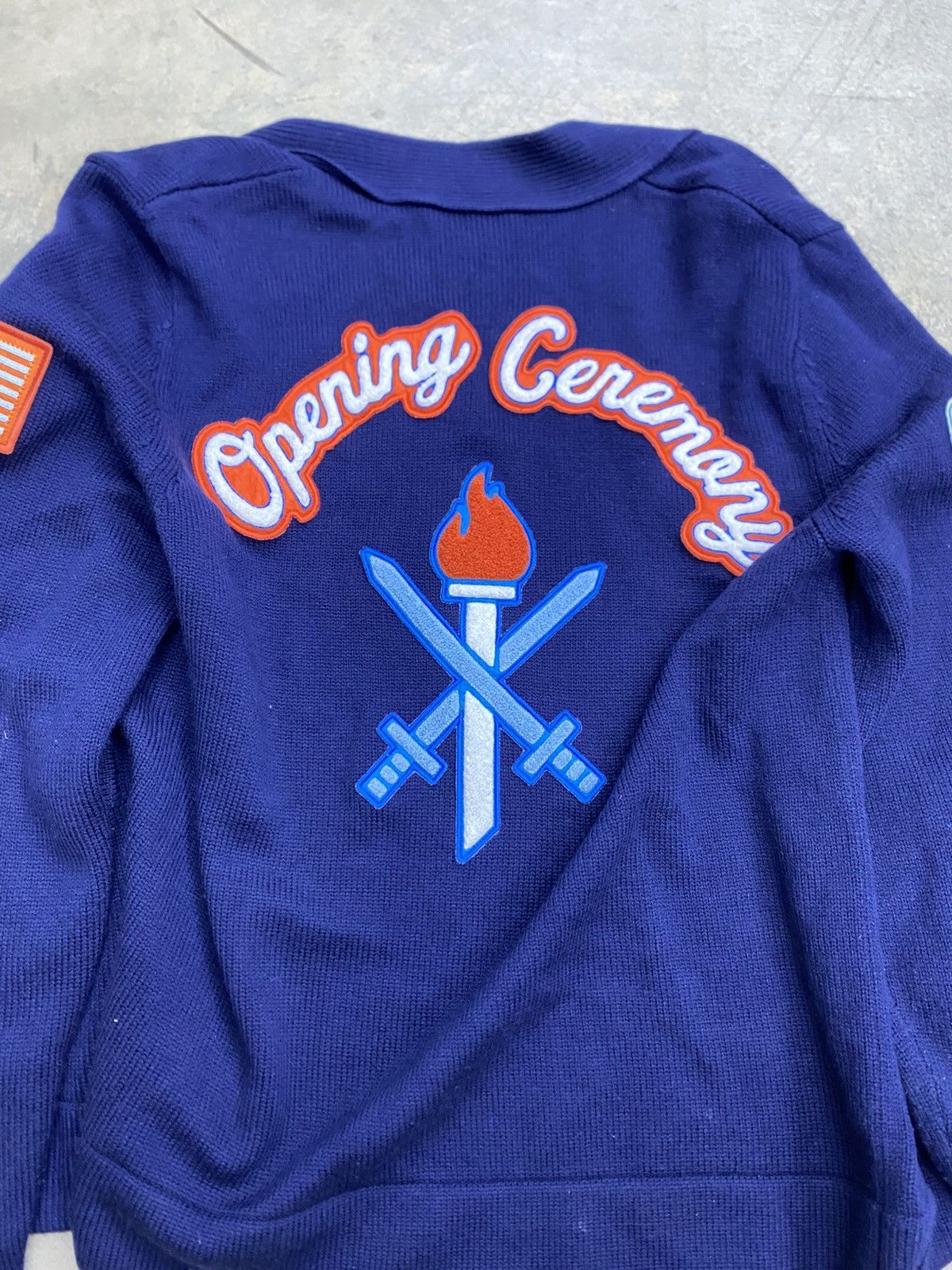 Opening Ceremony Rare Opening Ceremony Cardigan Varsity Patches Size US L / EU 52-54 / 3 - 5 Thumbnail