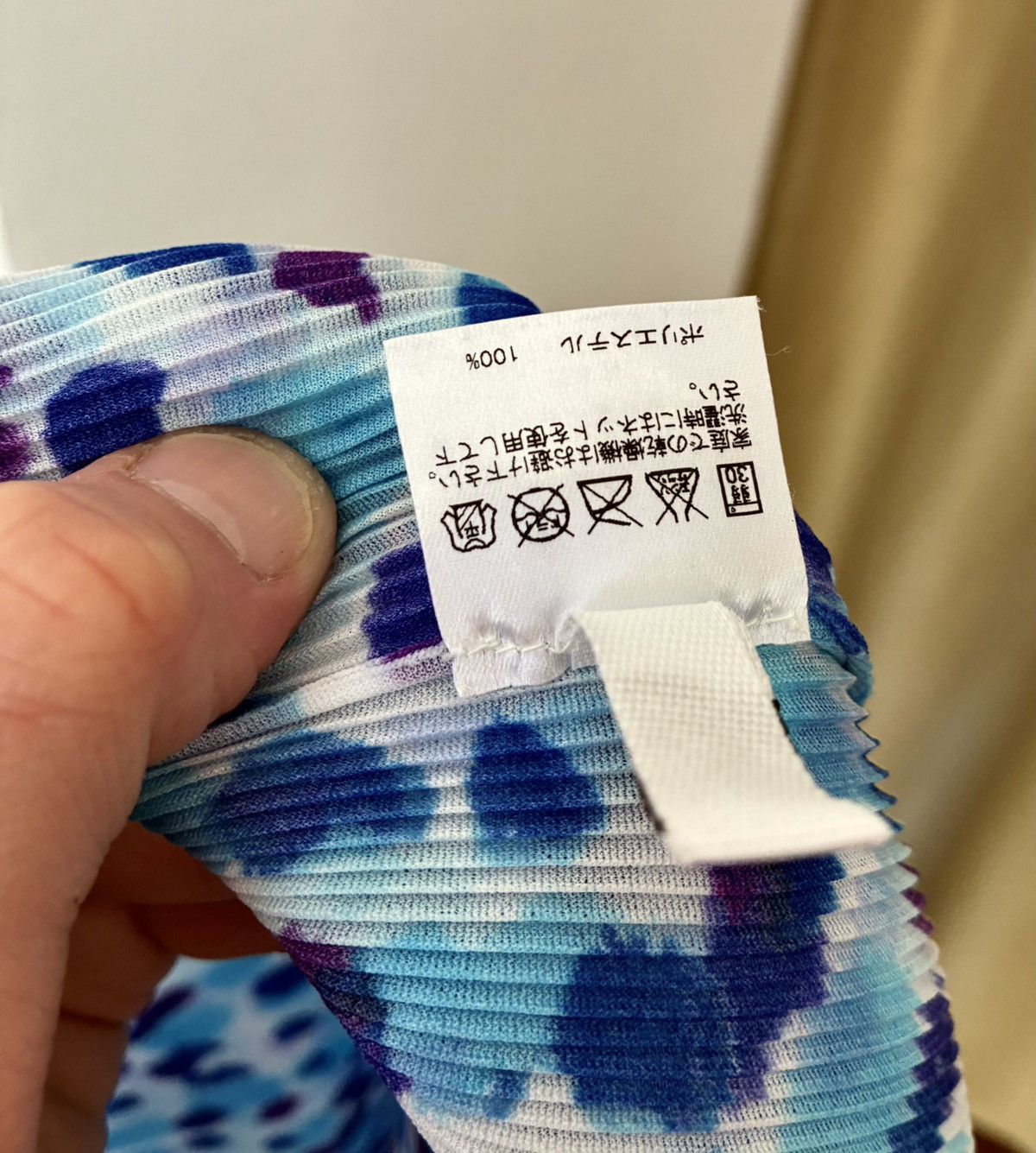 Pleats Please Issey Miyake PLEATS PLEASE Polka Dot Splatter Print Polo Size M / US 6-8 / IT 42-44 - 23 Thumbnail