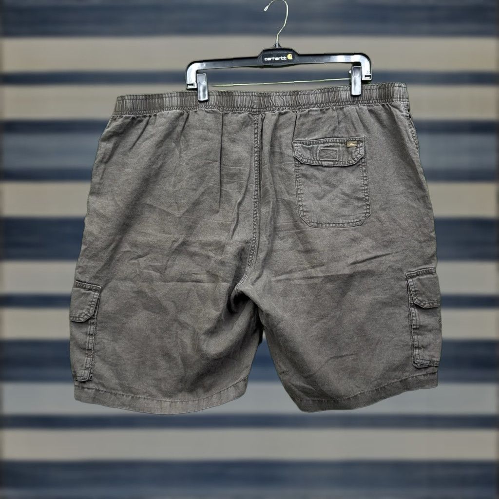 Tommy Bahama Tommy Bahama Linen Shorts Mens 2XL Cargo Breathable Khaki Relaxed Size US 39 - 1 Thumbnail