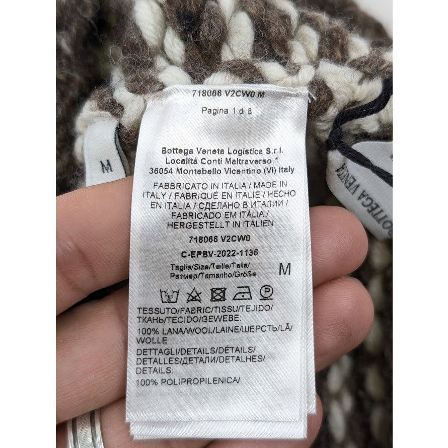 Bottega Veneta o1rshd1 Q:2/ Size: M /Dup/ Beanie Cap / Hat HW Zig Zag Wool Size ONE SIZE - 11 Thumbnail
