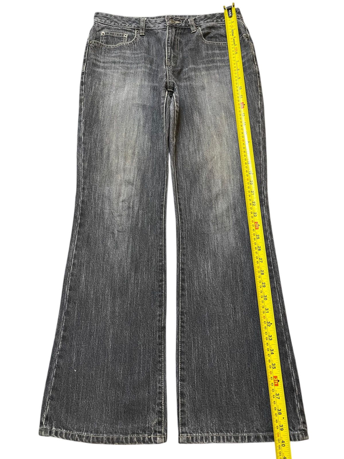 If Six Was Nine Vintage Japanese Brand Faded Wash Style Wide Leg Jeans Size US 30 / EU 46 - 12 Thumbnail