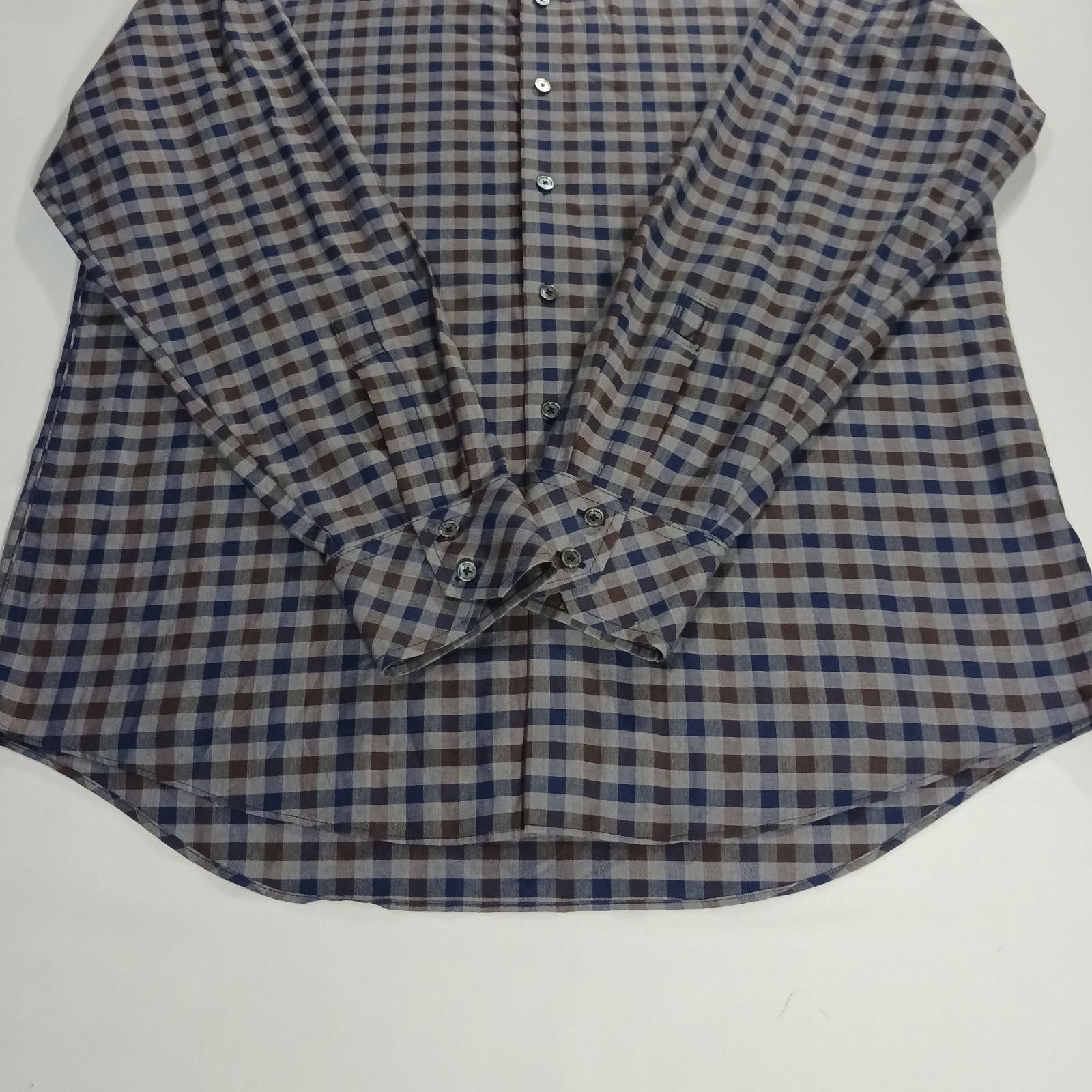 Zachary Prell Zachary Prell Shirt Men’s XL Gray Blue Brown Plaid Button Up Size US XL / EU 56 / 4 - 12 Thumbnail