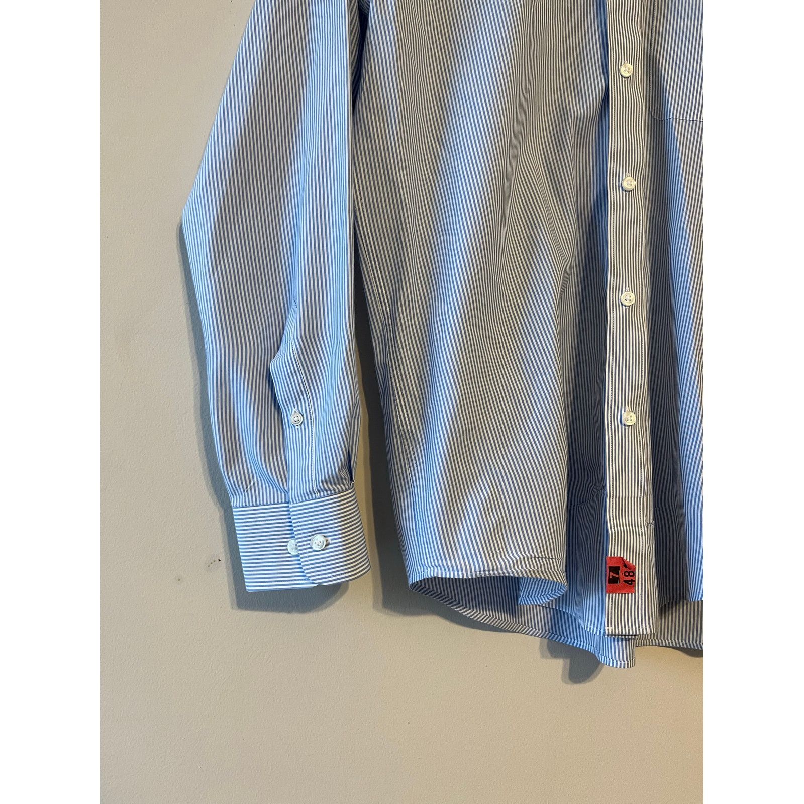 Marks & Spencer Marks & Spencer M&S Man blue stripe dress shirt size 15 Size US M / EU 48-50 / 2 - 2 Thumbnail