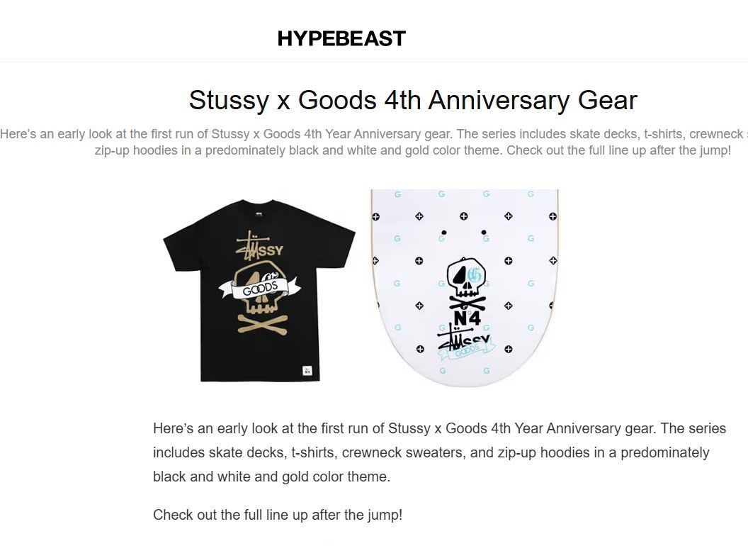 Stussy STUSSY x GOODS SEATTLE CHAPT 4th ANNIVERSARY Skull T-Shirt Size US L / EU 52-54 / 3 - 6 Thumbnail