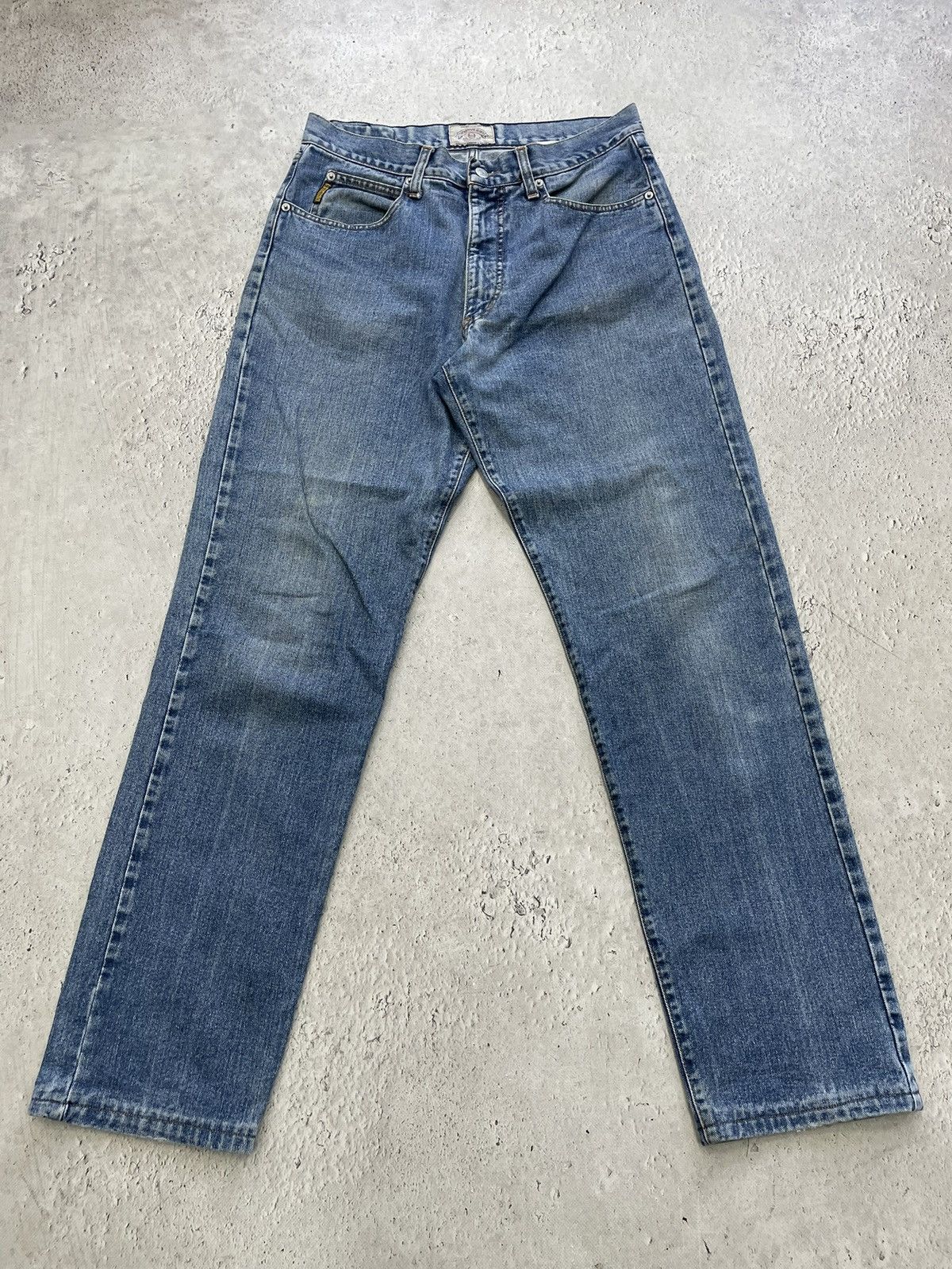Armani Rare Emporio Armani blue jeans rare avant garde y2k Size US 34 / EU 50 - 2 Thumbnail