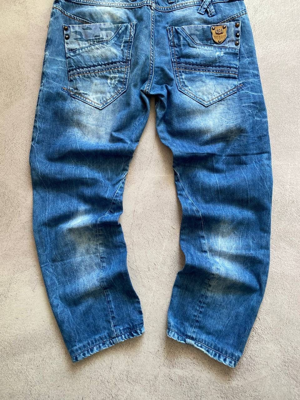 Japanese Brand Dirty pants Faded Crash denim thrashed y2k distressed jeans Size US 32 / EU 48 - 7 Thumbnail