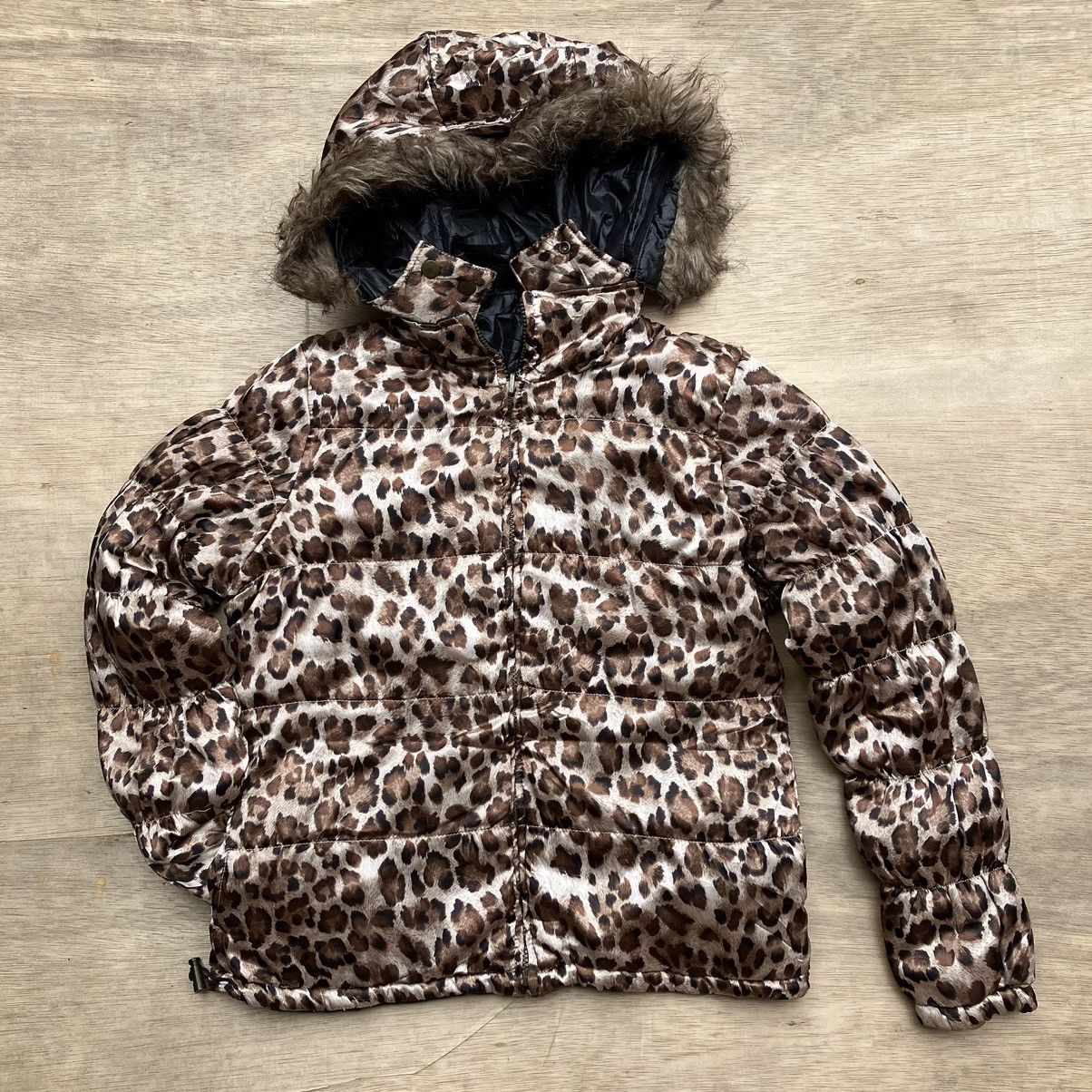 SKI BOMBER FUR REVERSIBLE LEOPARD JACKET