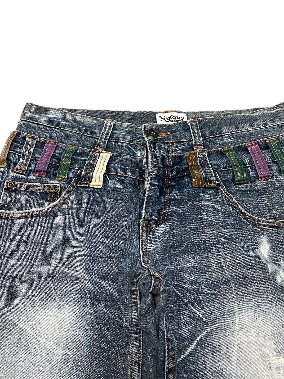 Other Japanese brand X nylaus double waist jeans Size US 32 / EU 48 - 9 Thumbnail