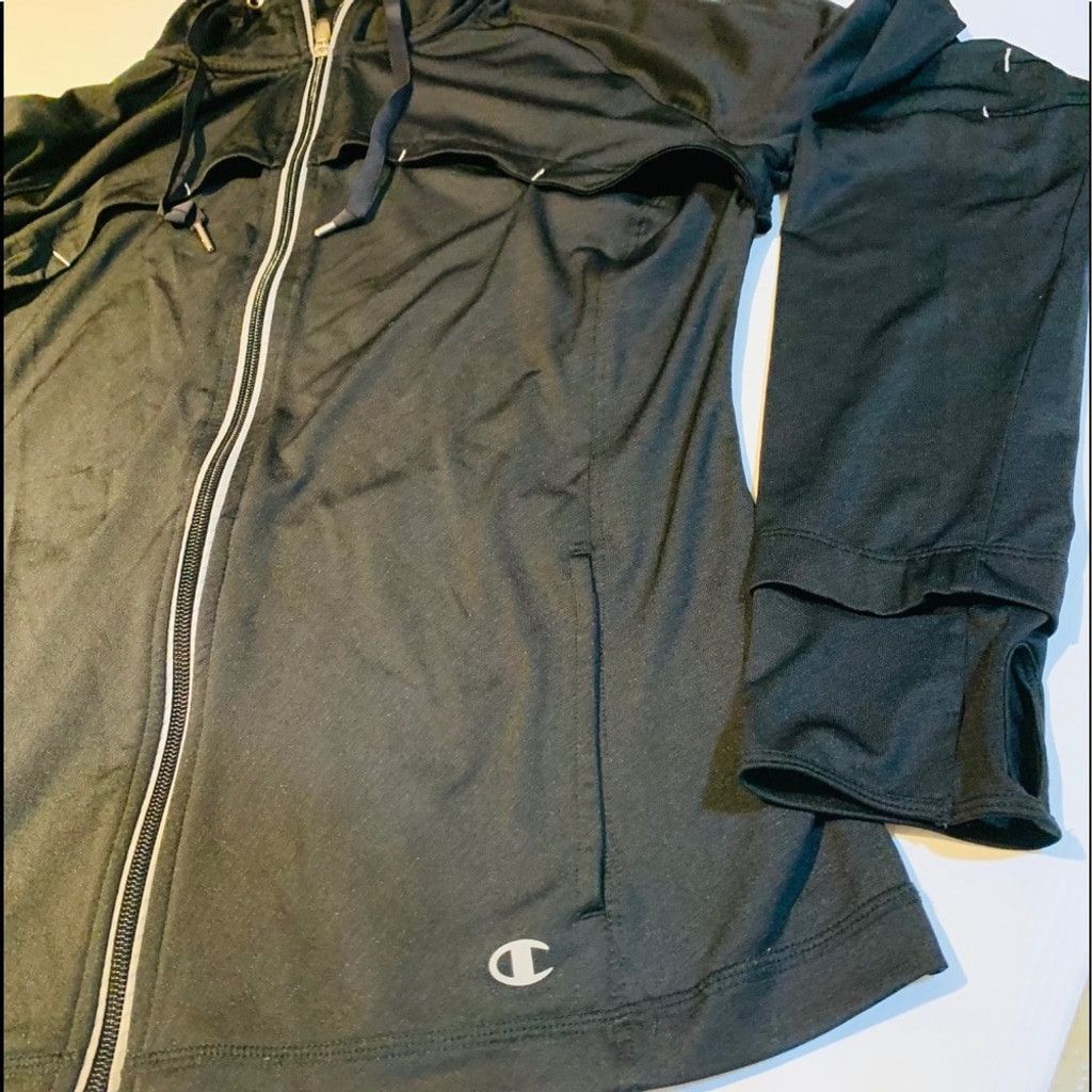 Champion Champion zip up active wear w/Thumb hole size L Size L / US 10 / IT 46 - 3 Thumbnail