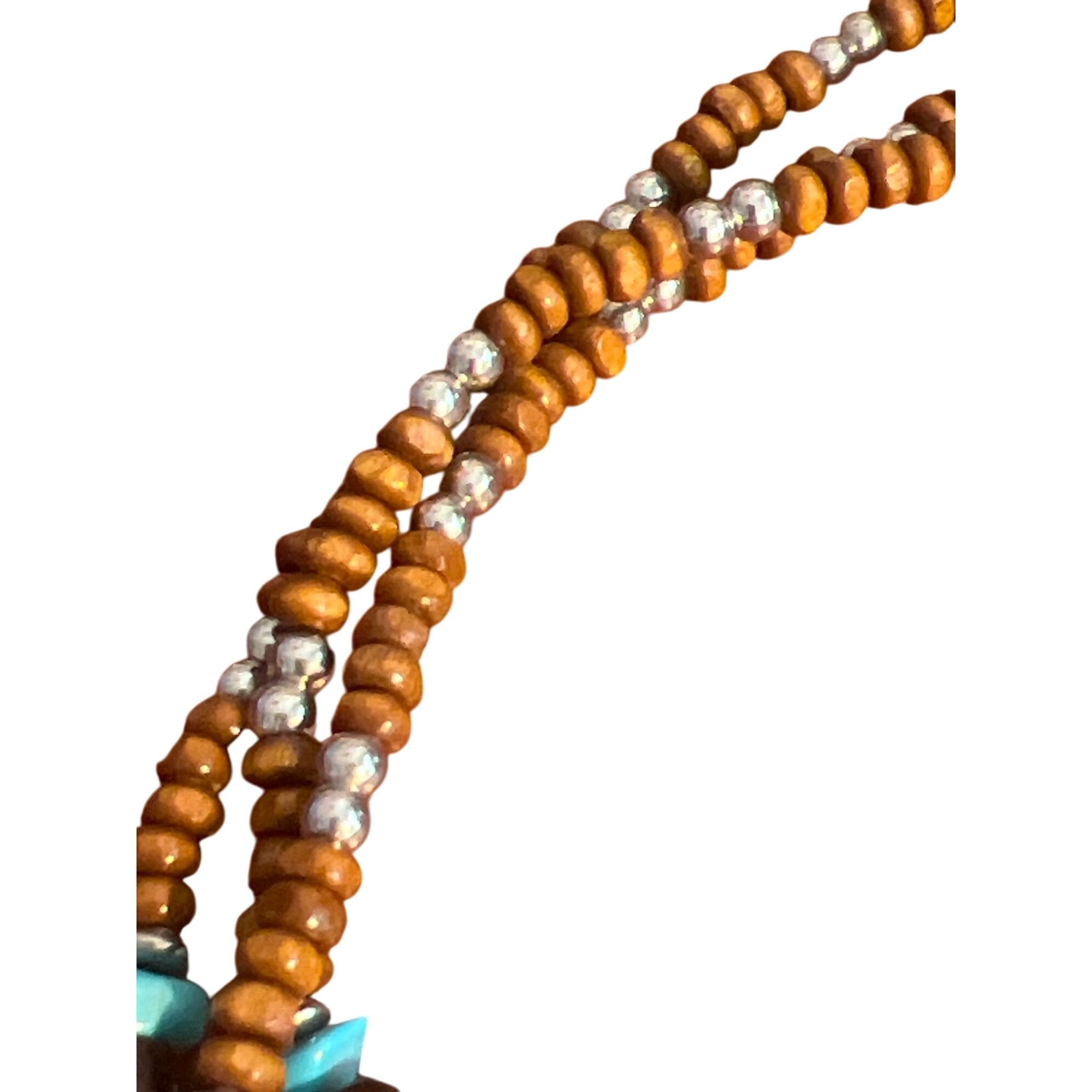 Other Chunky Multicolor Beaded Necklace Layered Faux Turquoise Woo Size ONE SIZE - 4 Thumbnail