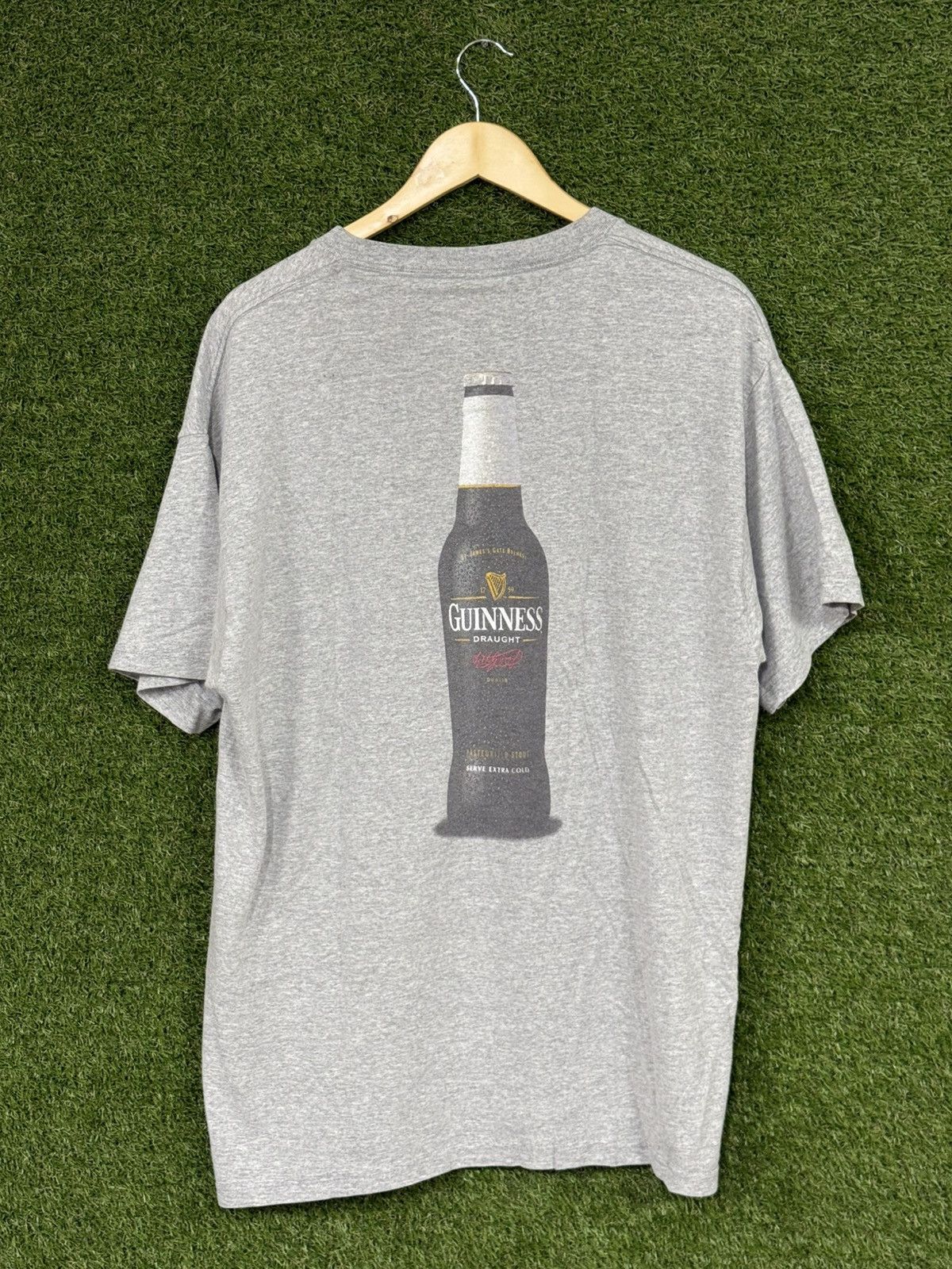 Vintage Vintage Guinness Draught Draft Beer Grey Heavyweight Tee XL Size US XL / EU 56 / 4 - 1 Thumbnail