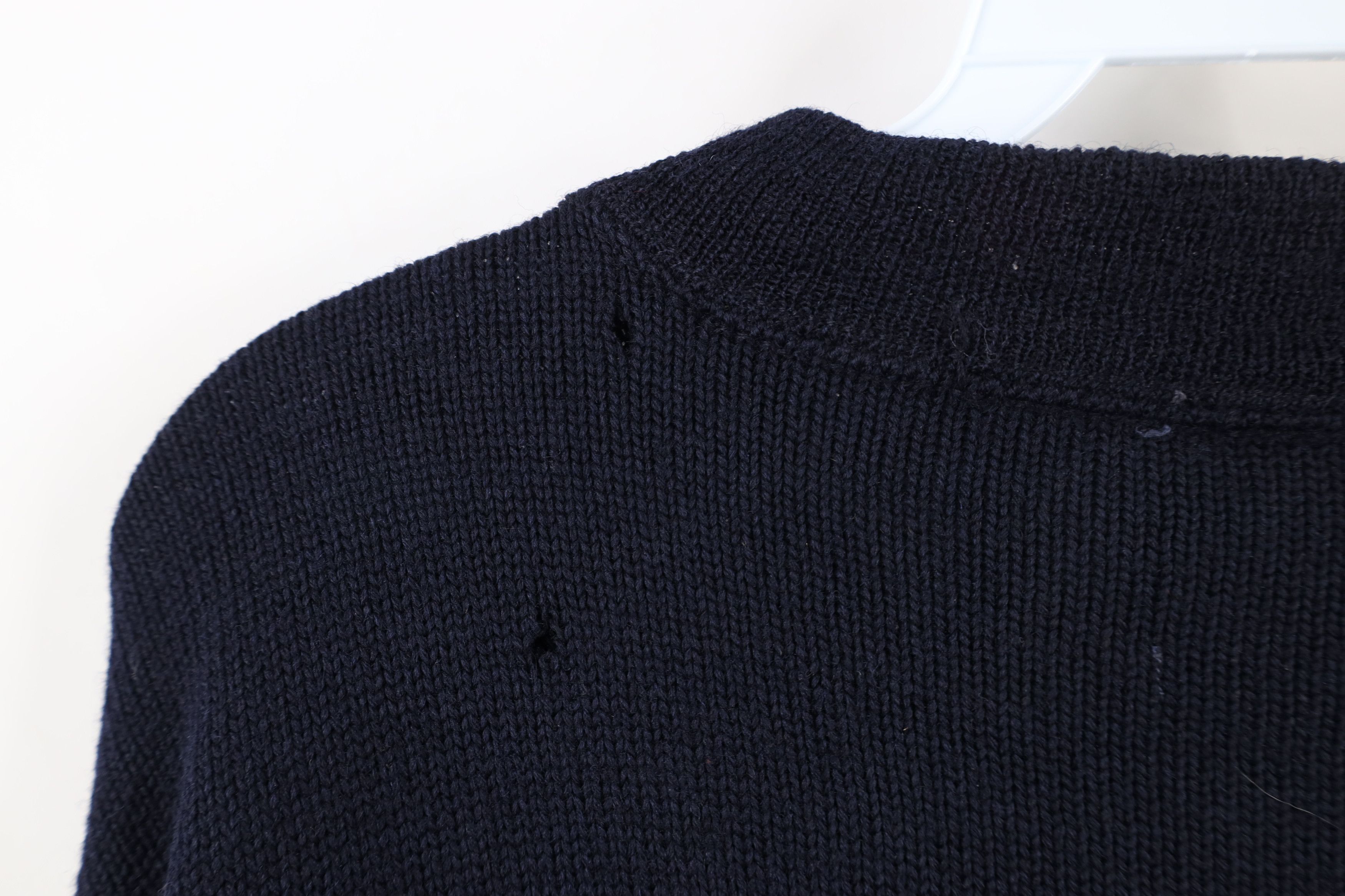 Vintage Vintage 40s Military World War II Wool Naval Sweater USA Size US S / EU 44-46 / 1 - 12 Thumbnail