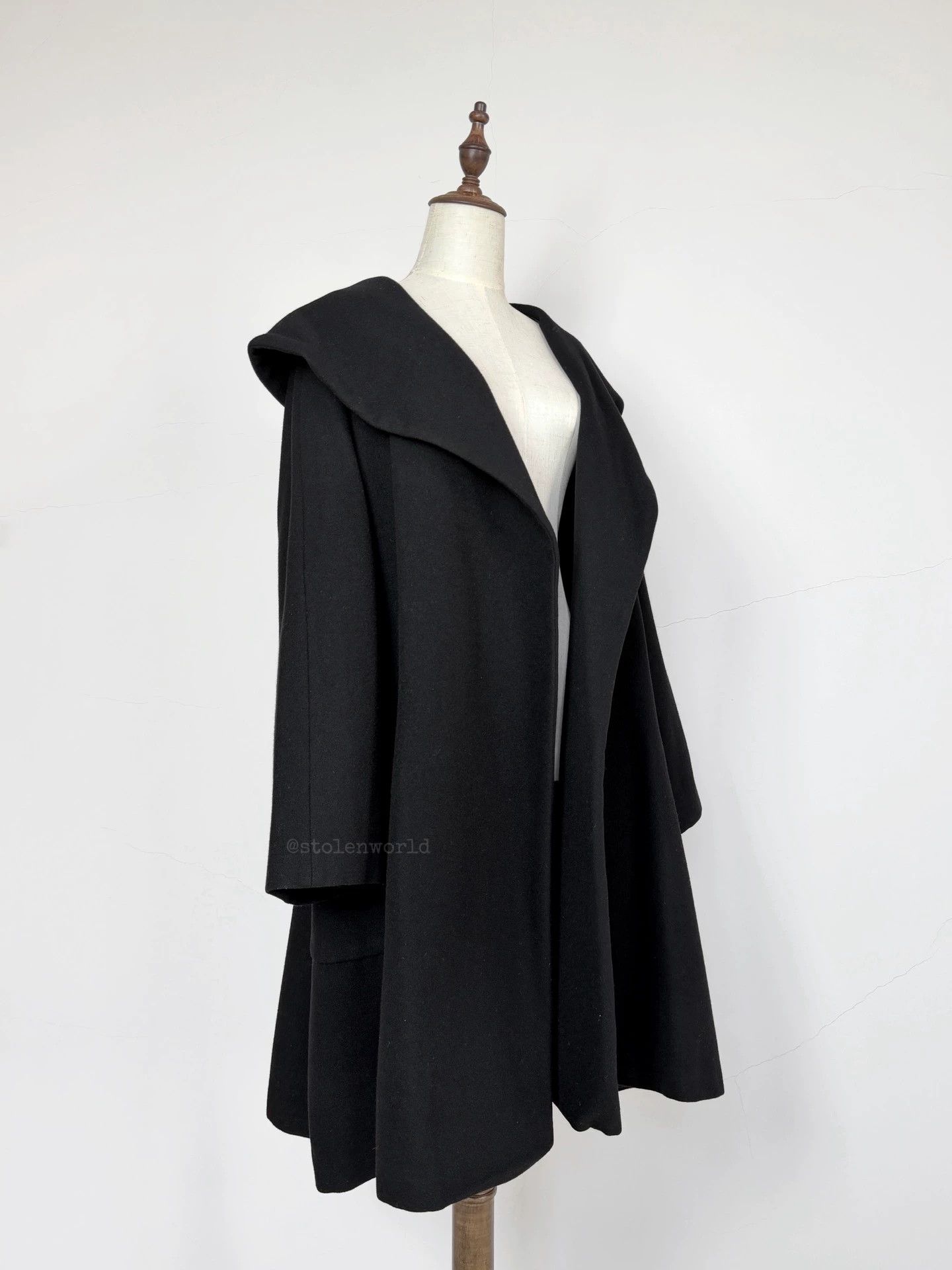 Y's Y's 90s Wool Overcoat Big Lapel Heavyweight Pockets Size F Size S / US 4 / IT 40 - 7 Thumbnail