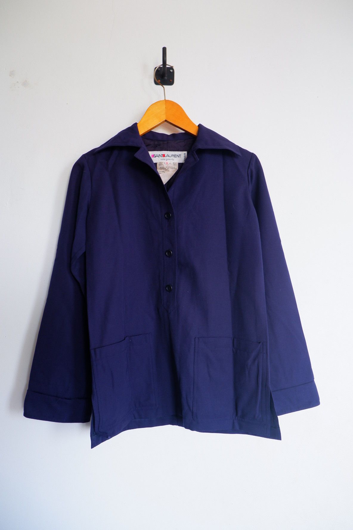 Yves Saint Laurent Vintage 1997 Ysl Rive Gauche Tom Ford Era Half Button Shirts Size M / US 6-8 / IT 42-44 - 1 Thumbnail