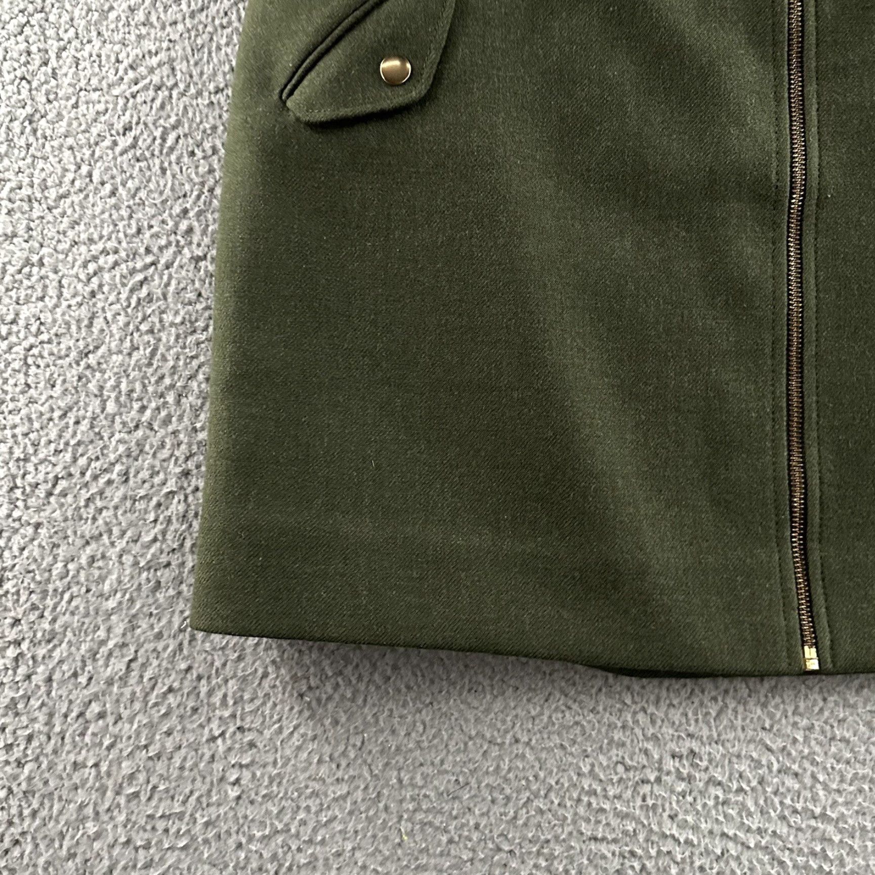 J.Crew J.Crew Womens Skirt Green Size 8 Short Straight Zip Front 100% Wool Size 30" / US 8 / IT 44 - 5 Thumbnail