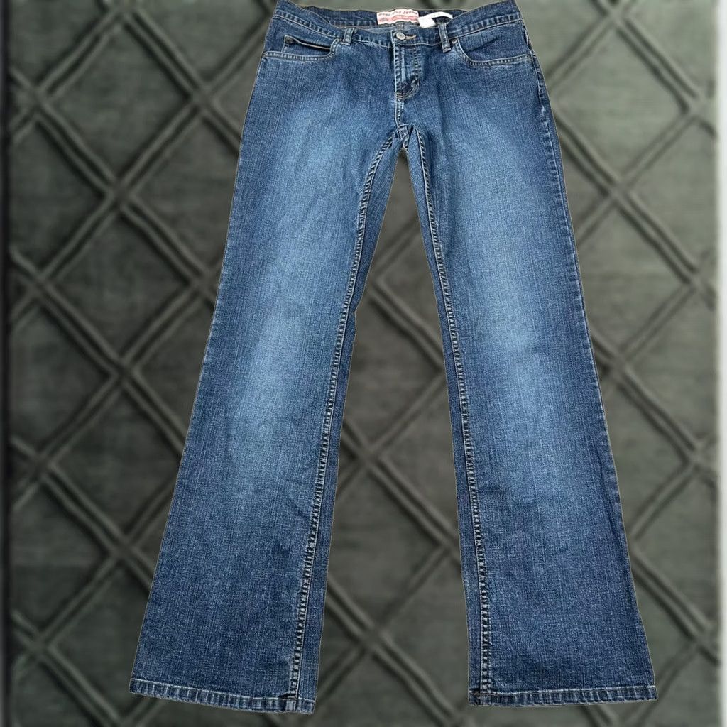 Old Navy VINTAGE Old Navy Jeans Womens 10 Boot Cut Mid Rise Stretch Denim Blue 5-Pocket 32in inseam Mens Womens Girls Boys Size 32" / US 10 / IT 46 - 1 Thumbnail