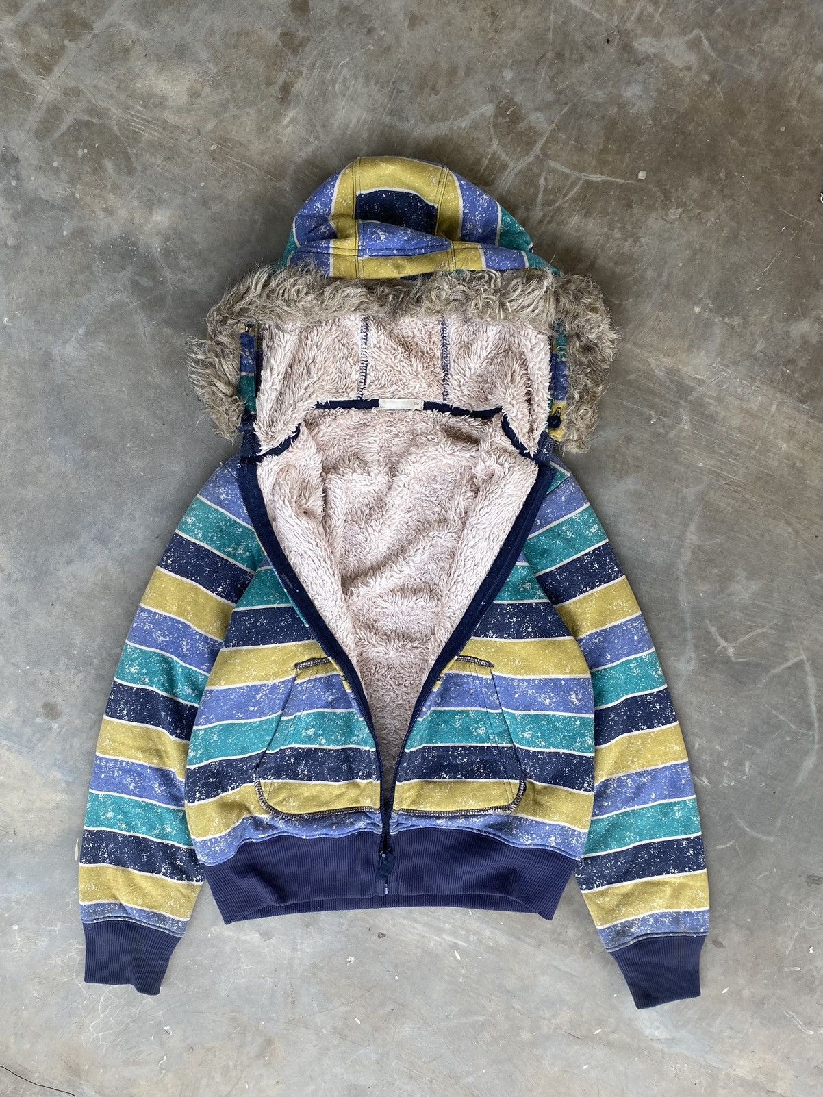 If Six Was Nine × Japanese Brand × Le Grande Bleu (L.G.B.) Japanese Stripe if6was9 LGB Style Zip Hoodie Size US M / EU 48-50 / 2 - 2 Thumbnail
