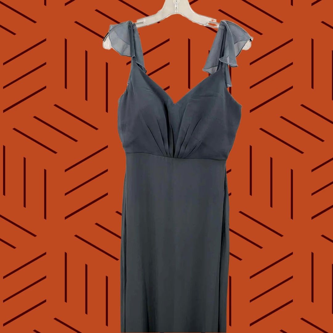 Vintage Pre-Owned Birdy Grey Blue Size Medium Maxi Evening Gown Size M / US 6-8 / IT 42-44 - 1 Thumbnail