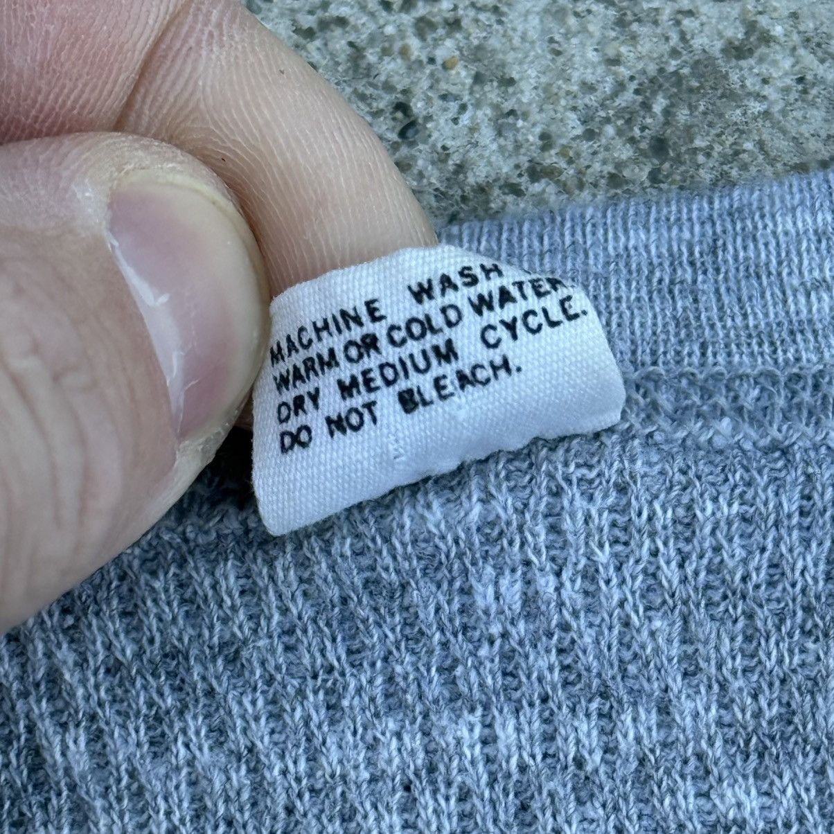 Hanes Vintage 1970s Hanes Thermal Waffle Long Sleeve T-Shirt Gray Size US M / EU 48-50 / 2 - 6 Thumbnail