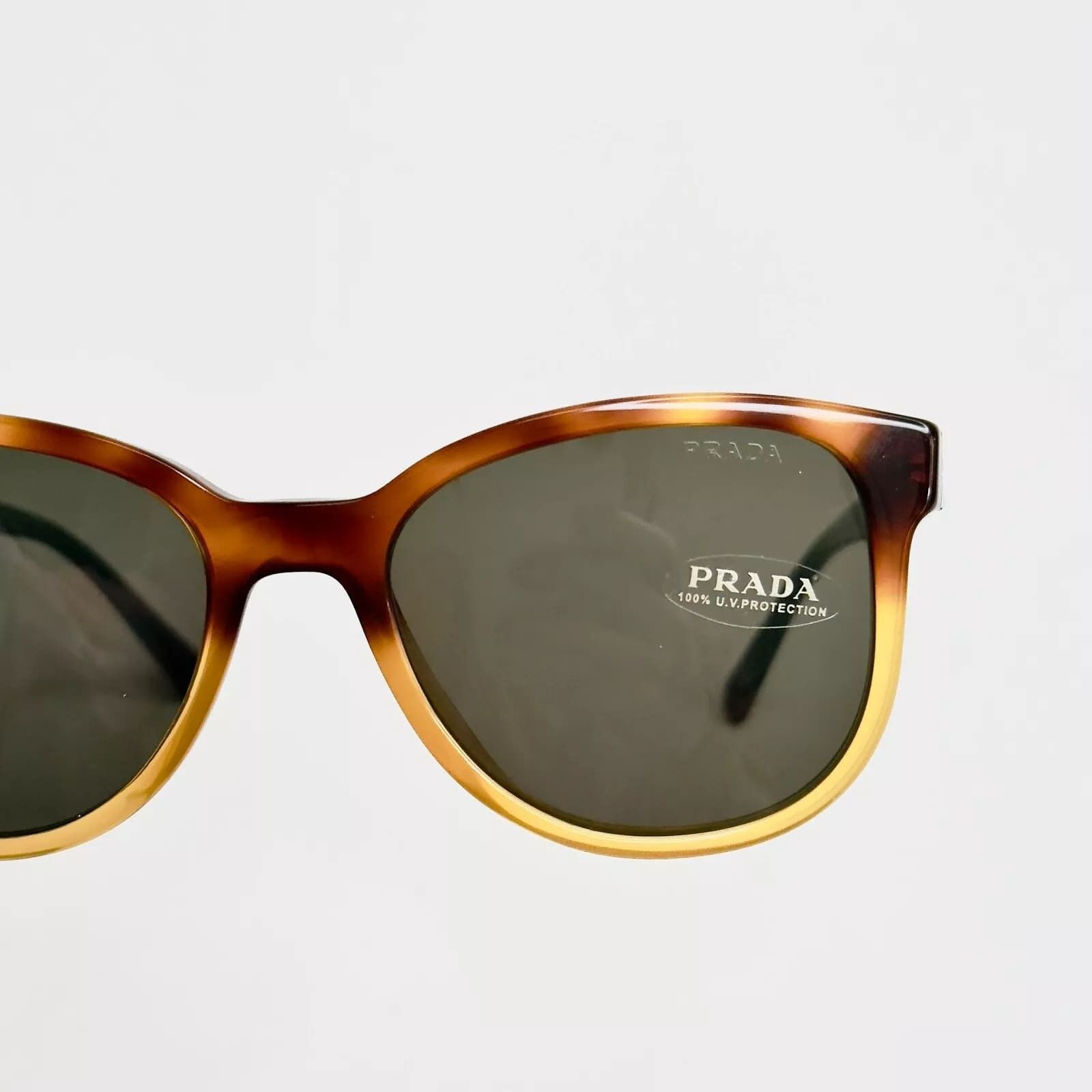 Prada PRADA Square 08U Brown Green Authentic Sunglasses PR08US Size ONE SIZE - 6 Thumbnail