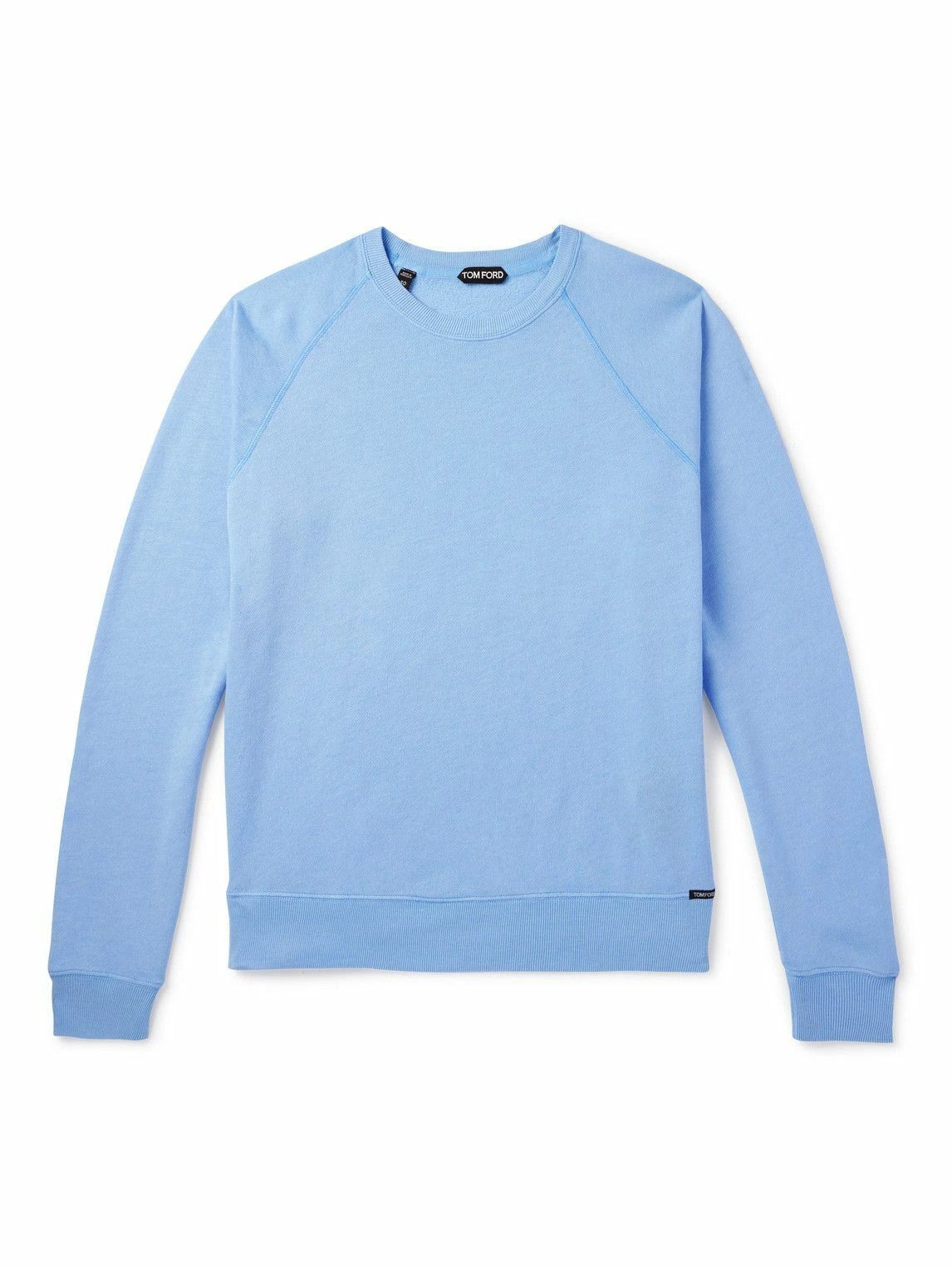 image of Tom Ford O1Loc1C0524 Jcl002 Cotton Blend Sweatshirt In Blue, Men's (Size 2XL)
