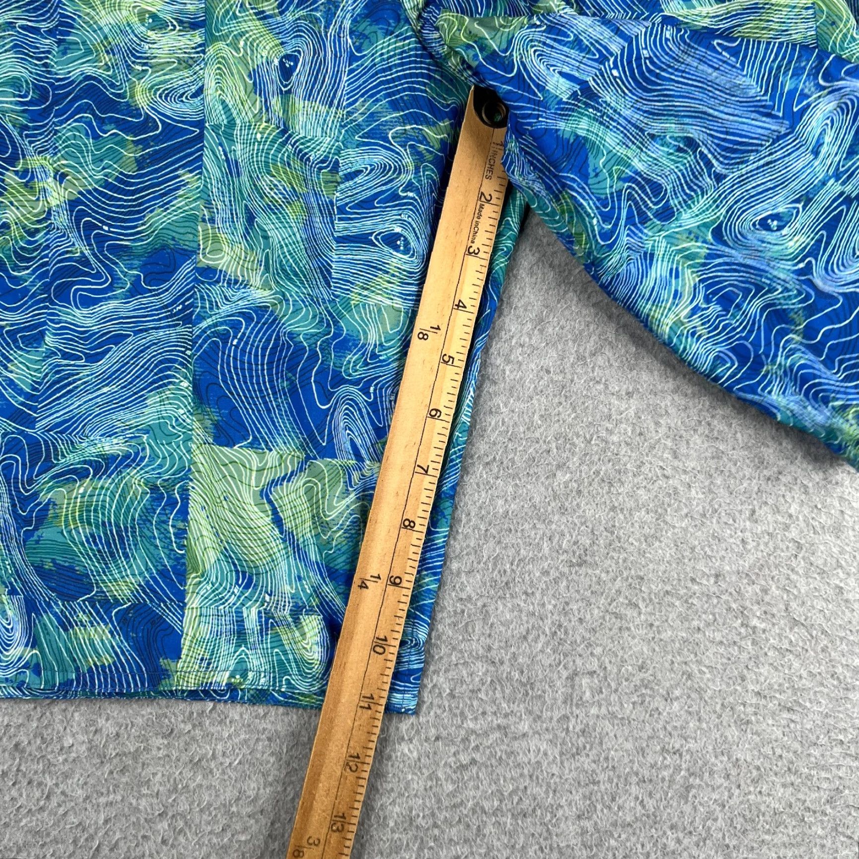 Vintage Reel Legends Mens Board Shorts Blue Green Geometric Bathing Suit Surf 36 Size US 36 / EU 52 - 4 Thumbnail