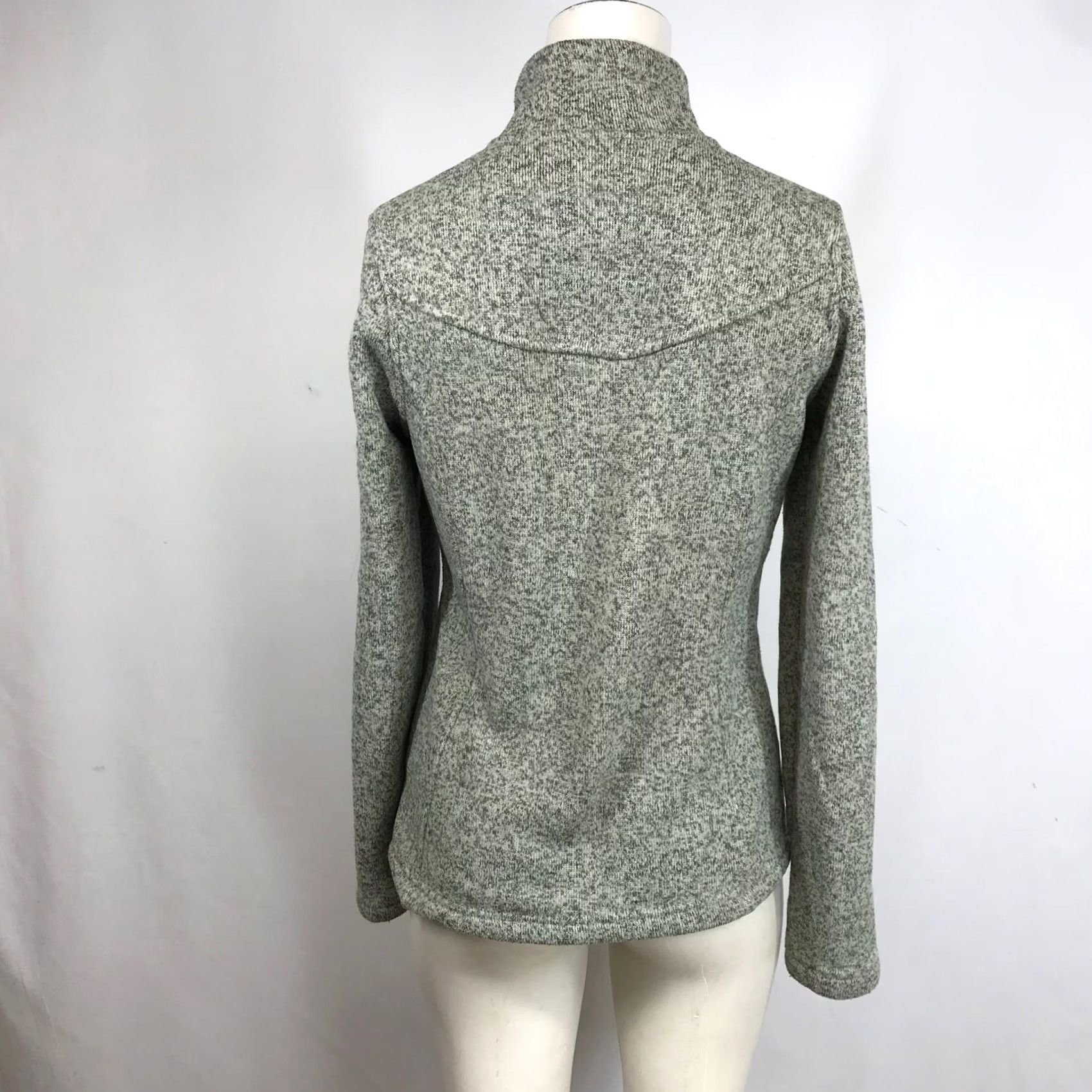 The North Face The North Face Crescent Sunset 1/4 Zip Fleece Gray Heather S Womens Pullover Mock Neck Slim Logo Embroidered Retail Ready Size S / US 4 / IT 40 - 5 Thumbnail