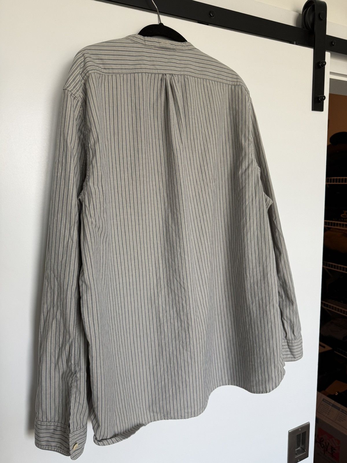RRL Ralph Lauren Band Collar Popover Size US XL / EU 56 / 4 - 2 Thumbnail
