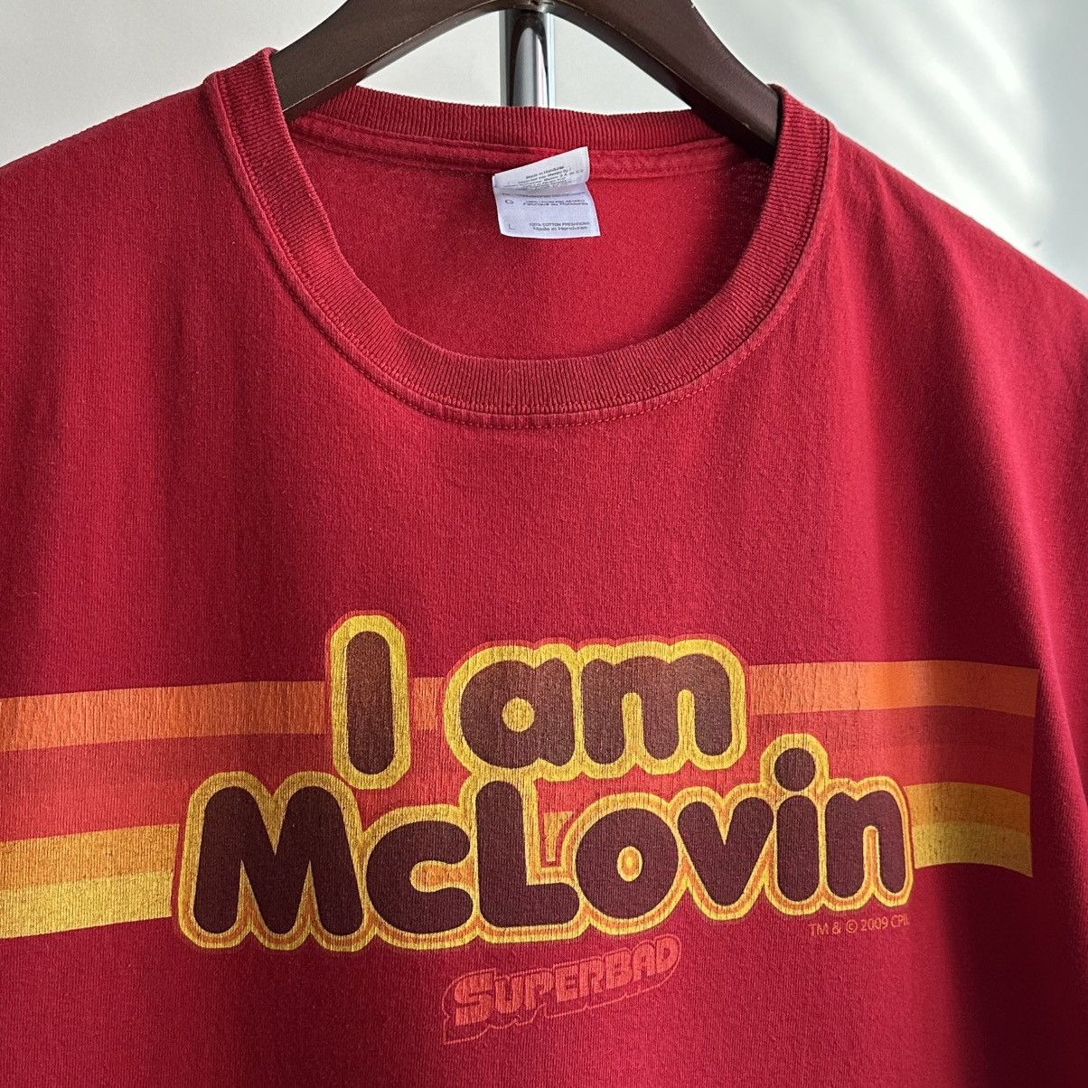 Gildan Vintage 2009 I Am McLovin Superbad Promo Movie Tee Size US L / EU 52-54 / 3 - 3 Thumbnail