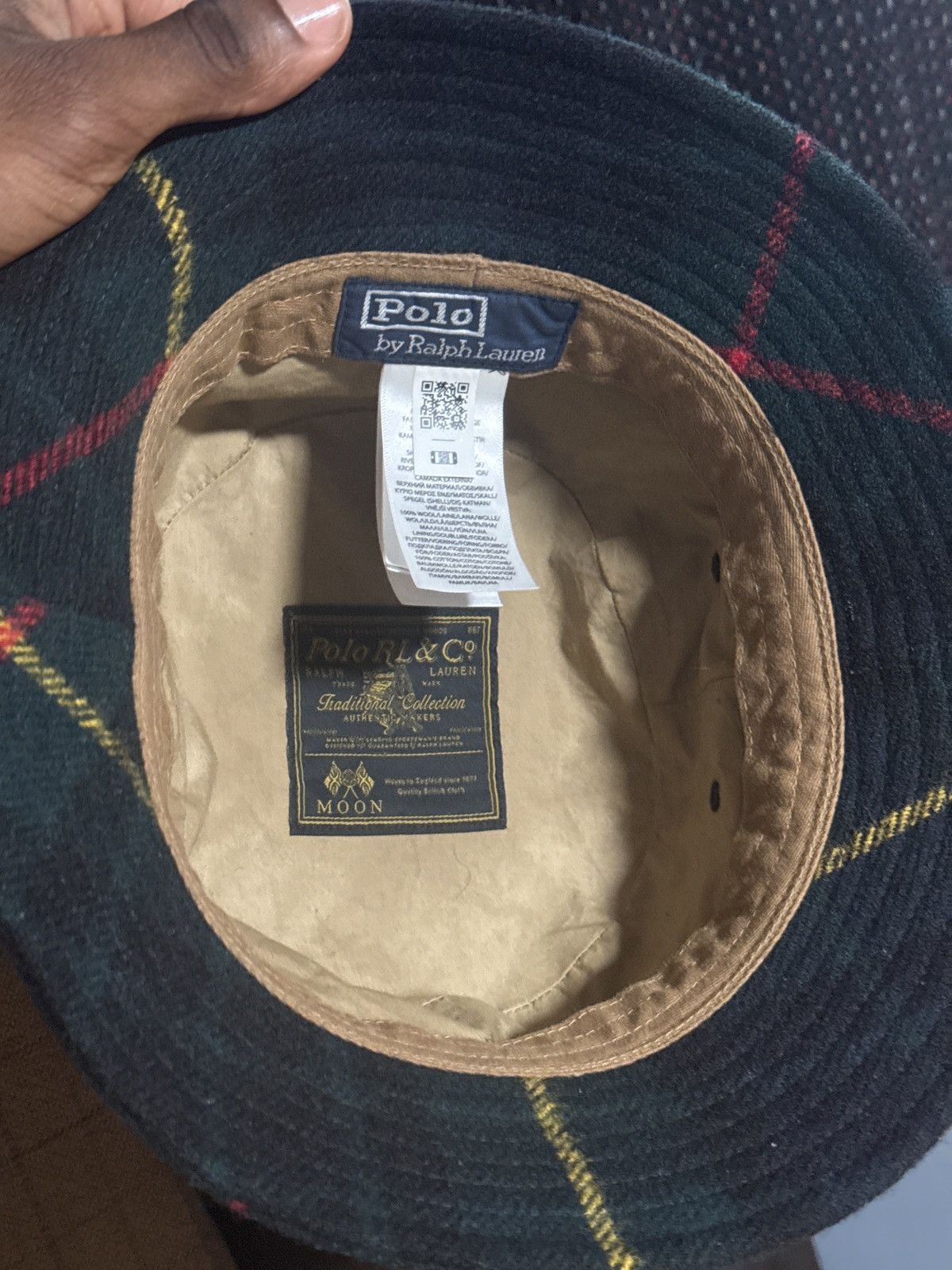 Polo Ralph Lauren RARE Woven Ralph Lauren Plaid Bucket Hat Size ONE SIZE - 2 Thumbnail