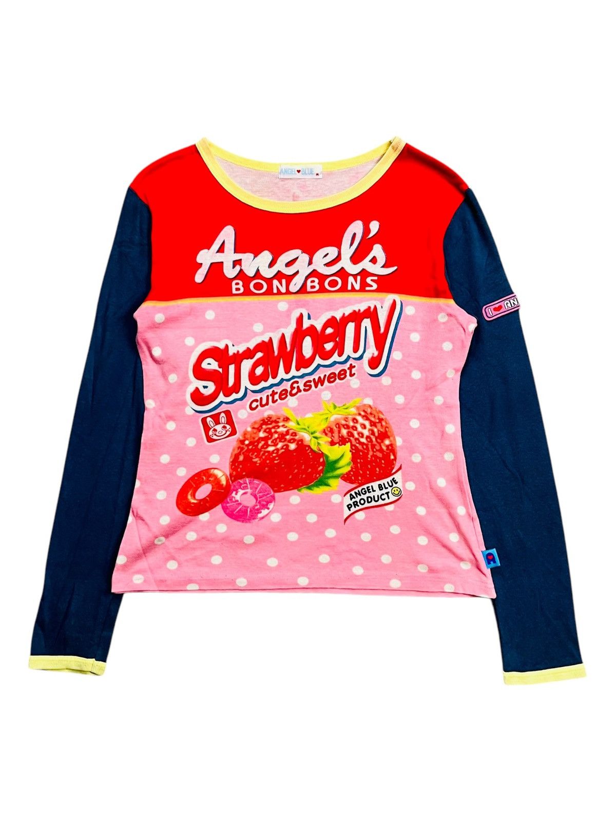 Angel Blue 2000s Angel Blue - Strawberry Baby Tee Size M / US 6-8 / IT 42-44 - 1 Thumbnail