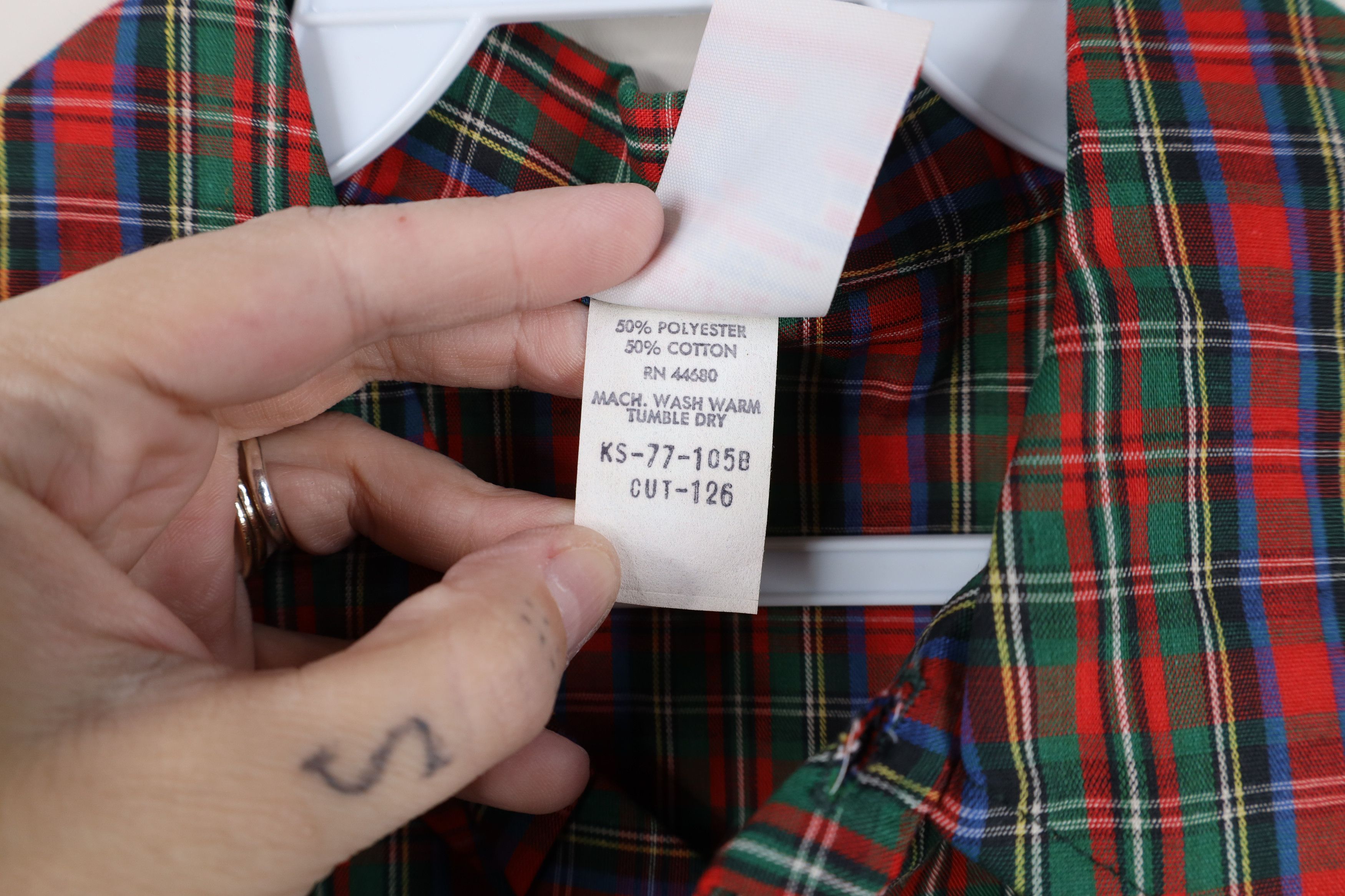 Vintage Deadstock Vintage 70s Streetwear Button Shirt Plaid USA Size US S / EU 44-46 / 1 - 6 Thumbnail