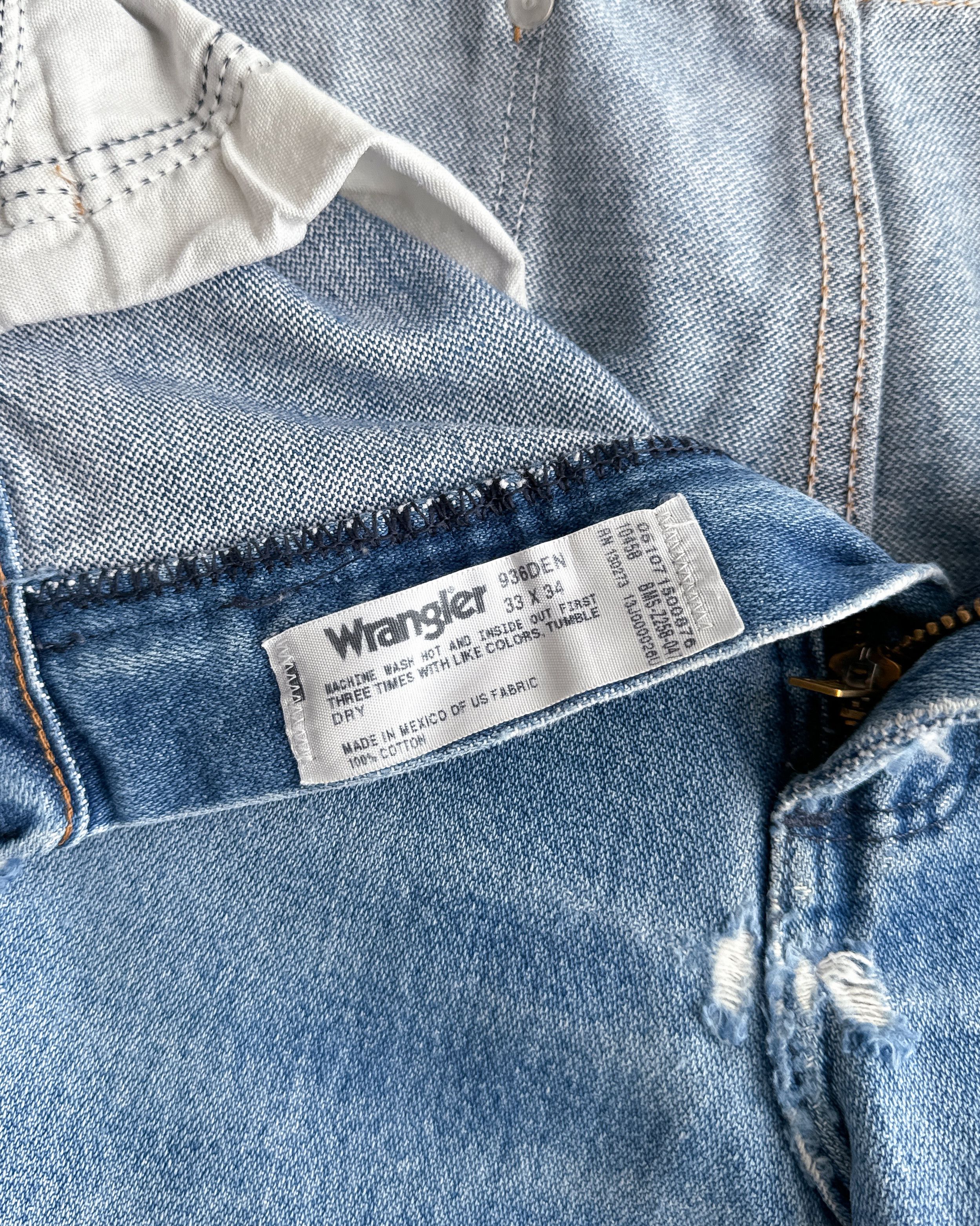 Wrangler Vintage 90s Wrangler 936 Jeans Distressed Cowboy Men's 32 Size US 32 / EU 48 - 4 Thumbnail