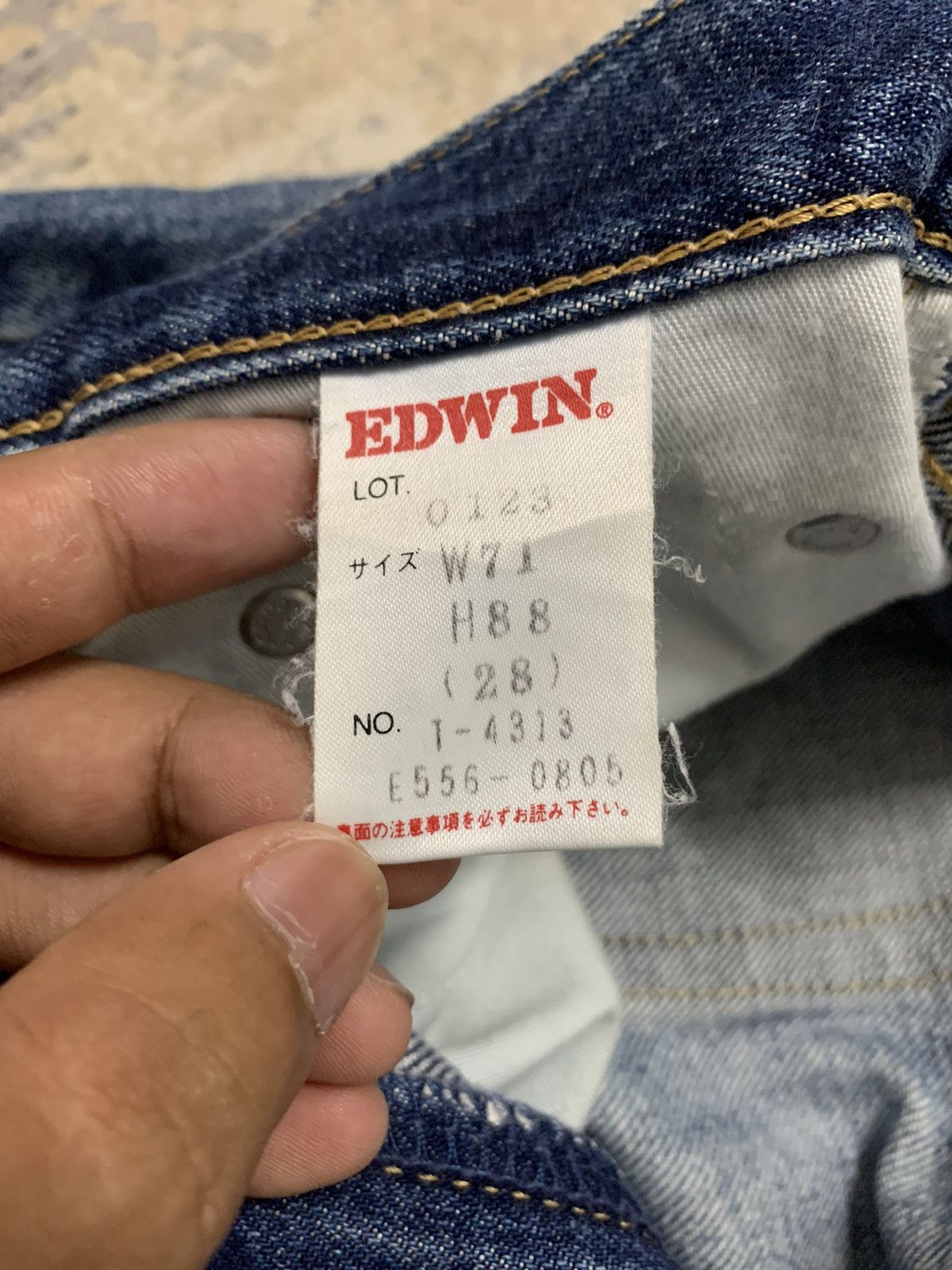 Japanese Brand Edwin Distressed Denim Jeans Japanese Archive Size US 28 / EU 44 - 18 Thumbnail