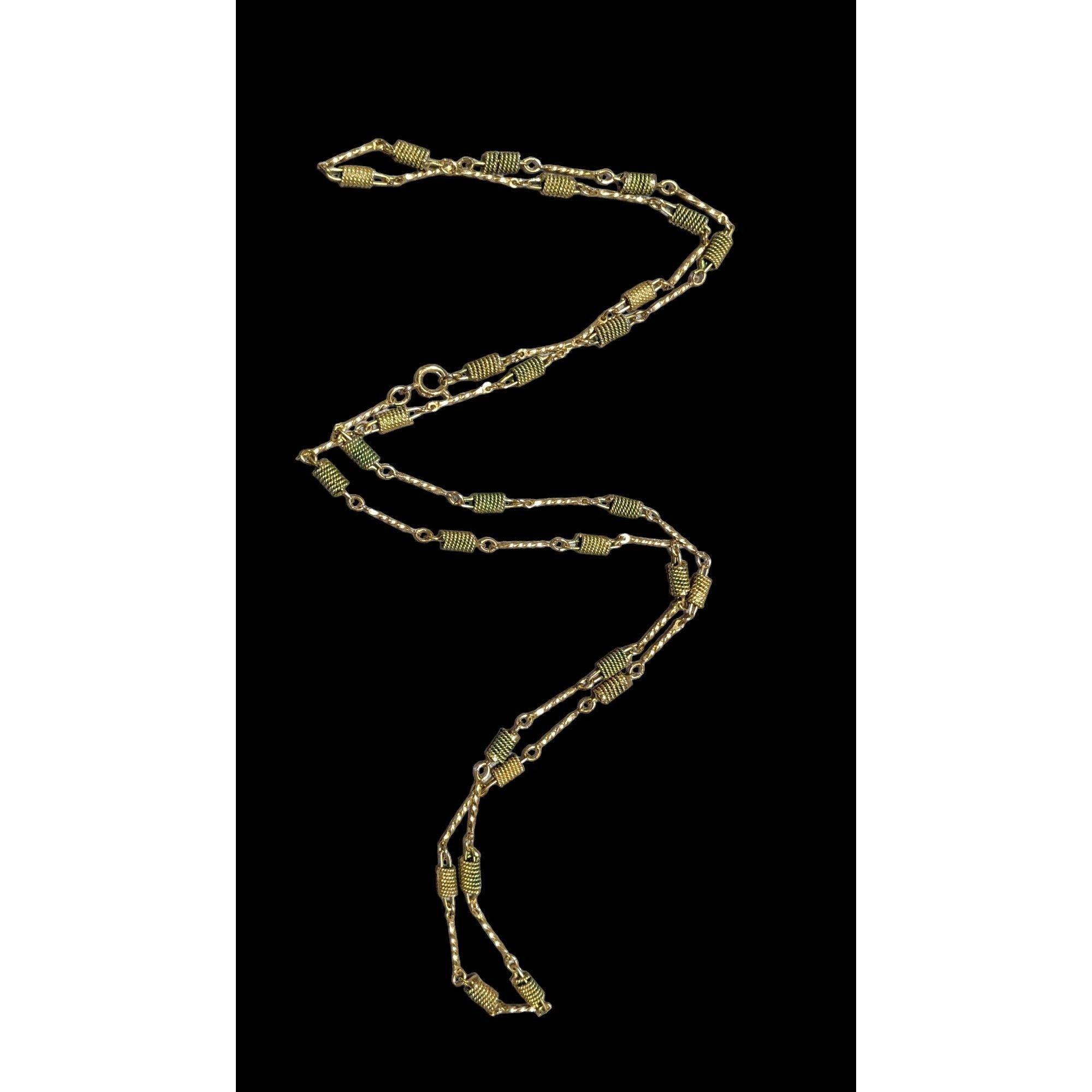 Other Vintage Rope Coil Spiral Bar Link Necklace Size ONE SIZE - 1 Thumbnail