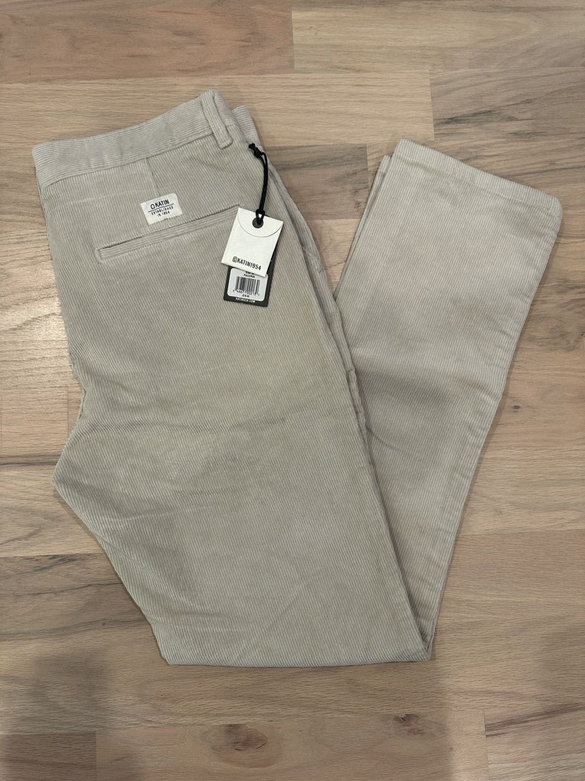 Katin Katin Corduroy Slim Fit Khaki Pants 34x31 Size US 34 / EU 50 - 1 Thumbnail