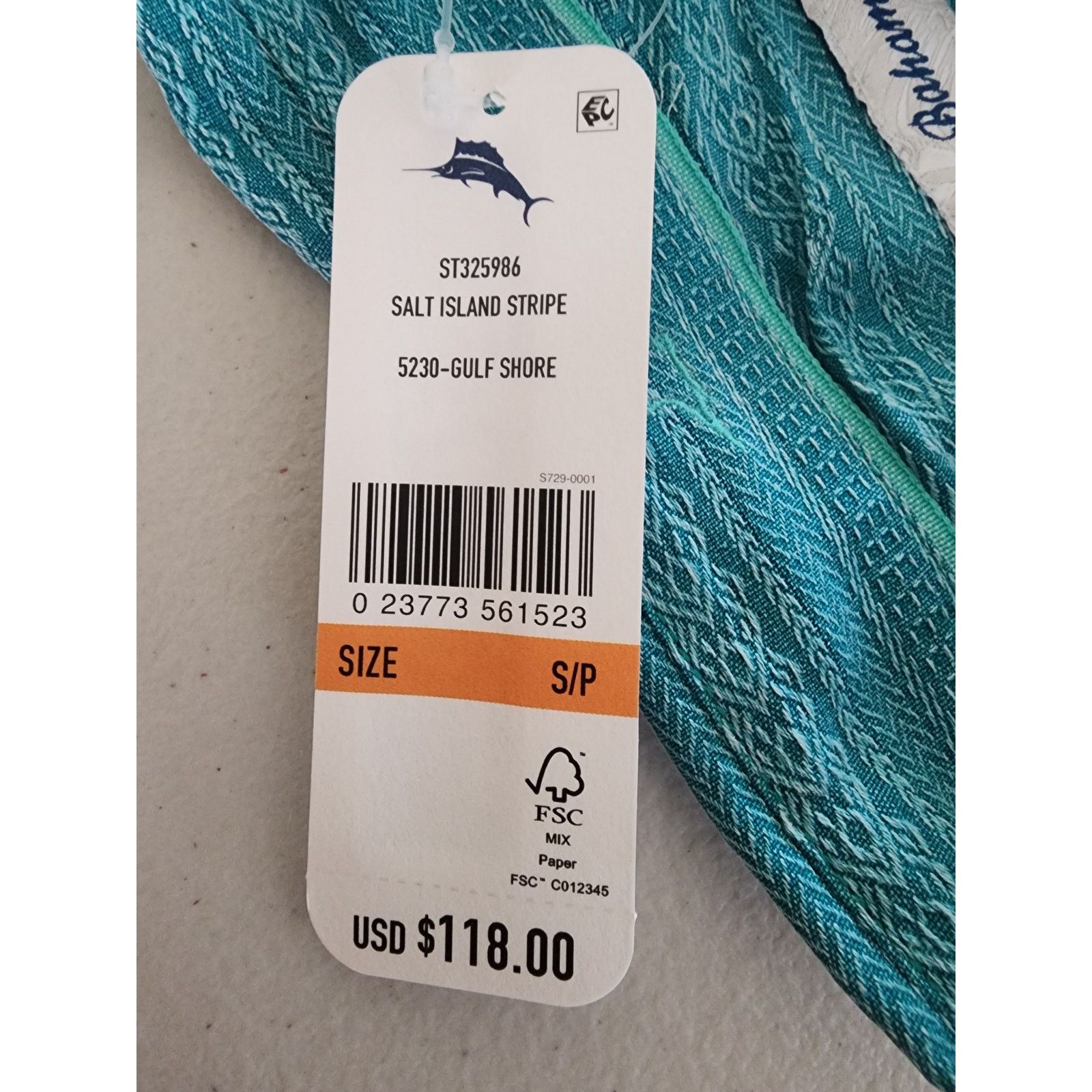 Tommy Bahama Tommy Bahama Salt Island Stripe Camp Shirt Gulf Shore Teal Size US S / EU 44-46 / 1 - 8 Thumbnail